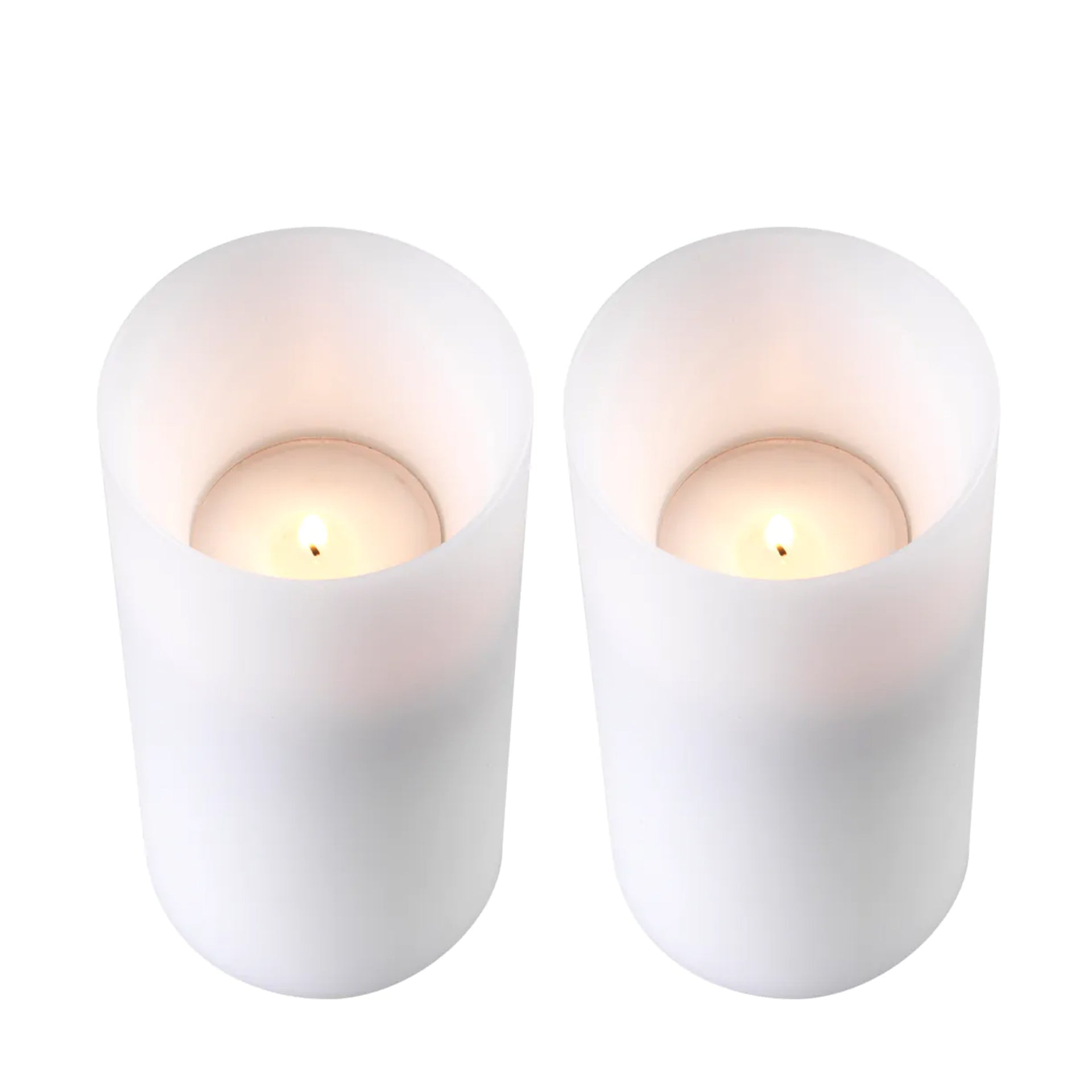 DEEP SET OF 2 ARTIFICIAL CANDLE
