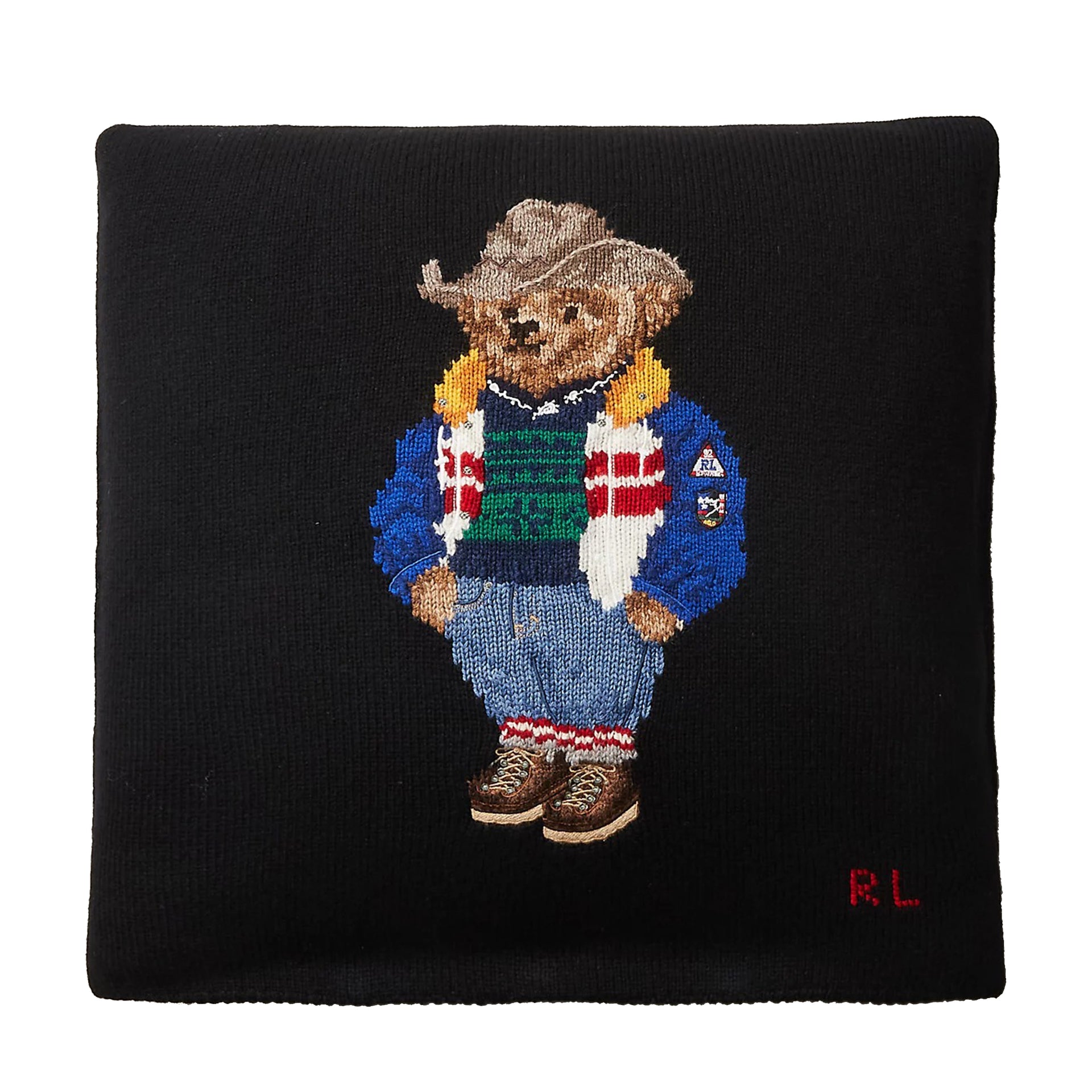 RL BEAR THROW PILLOW