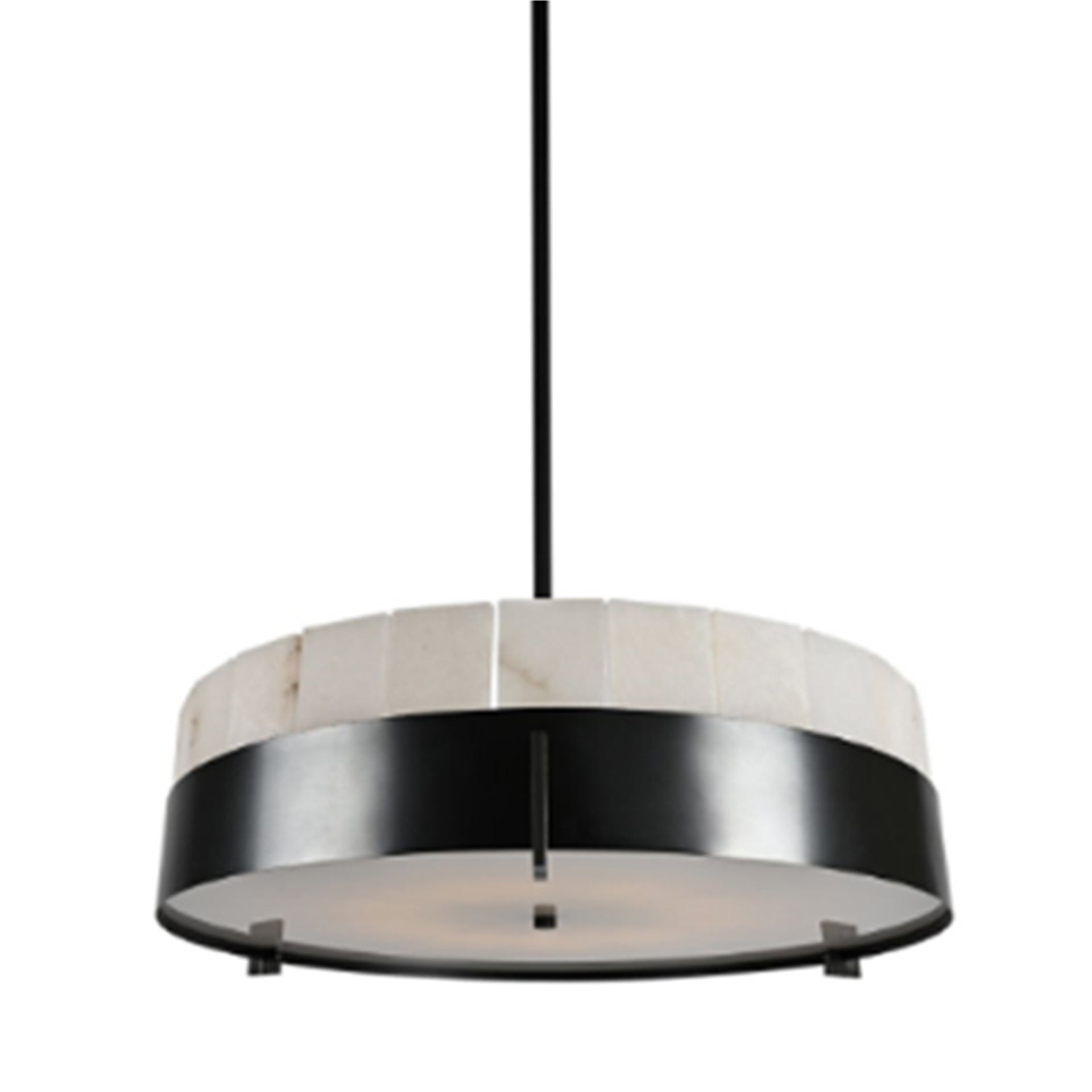 CIRCULAR SLICE ALABASTER CHANDELIER