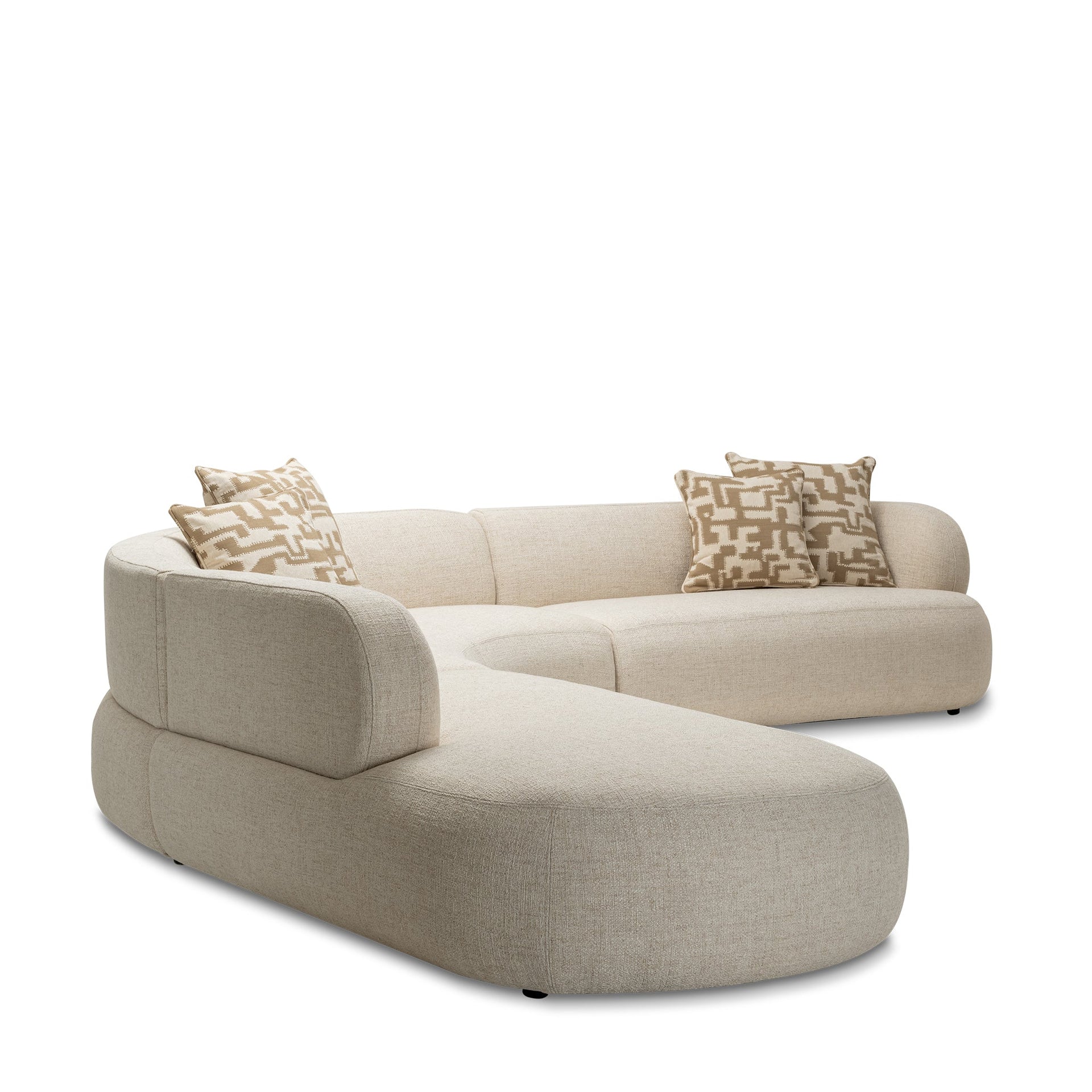 AKENO JUTE RIGHT ARM
SECTIONAL SOFA