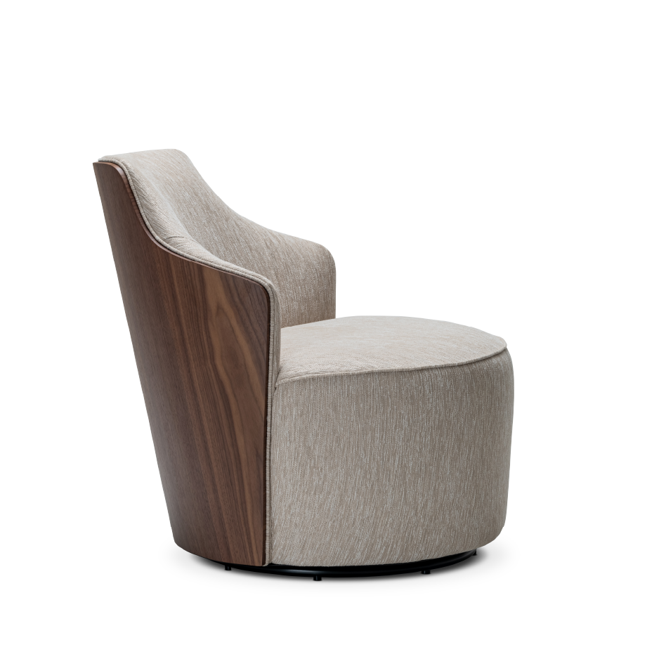 ANDROS WALNUT ACCENT CHAIR