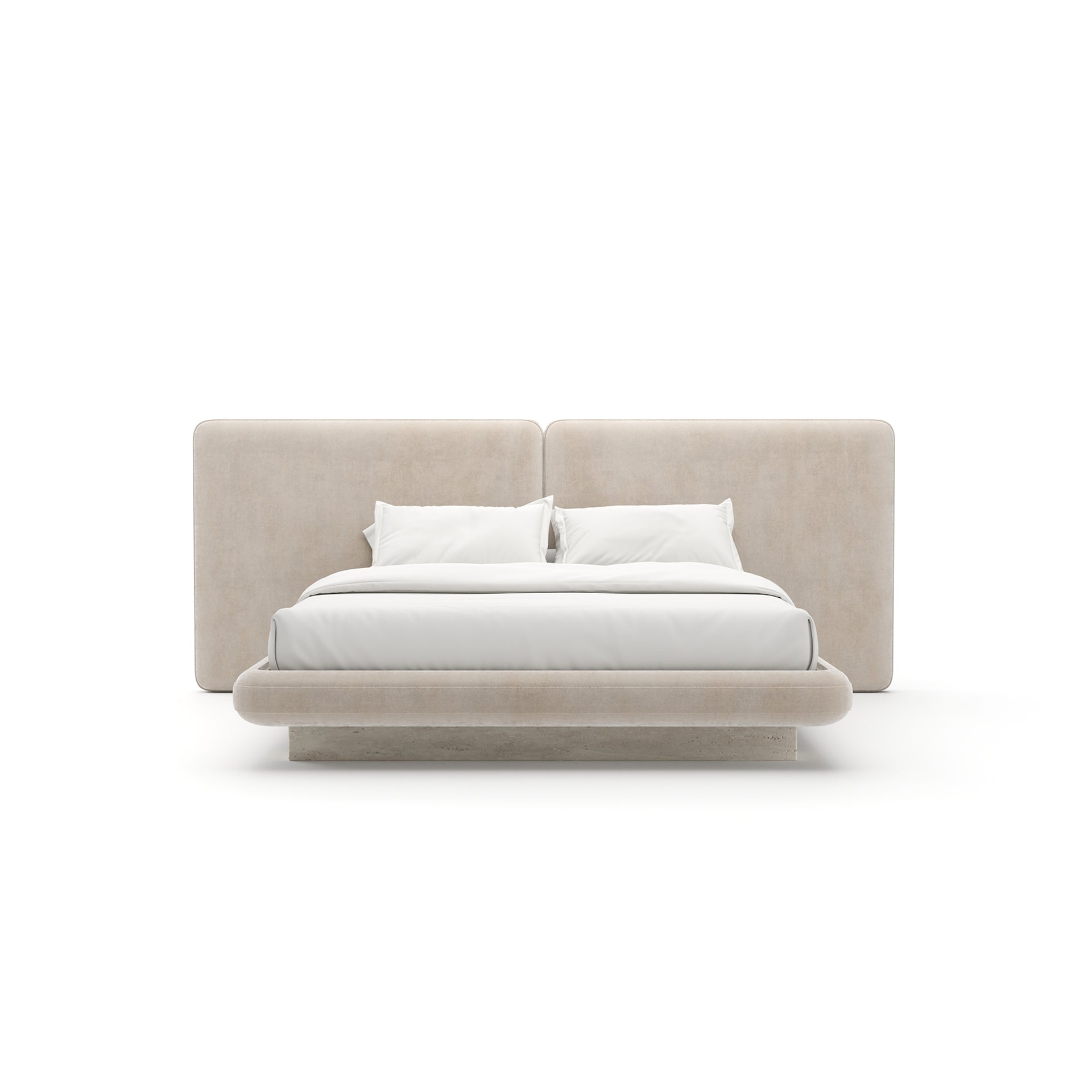 OVERLAP UPH 2 PANEL KING BED