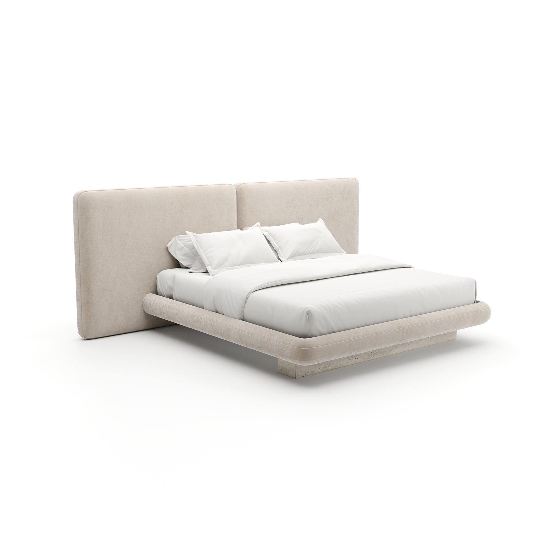 OVERLAP UPH 2 PANEL KING BED
