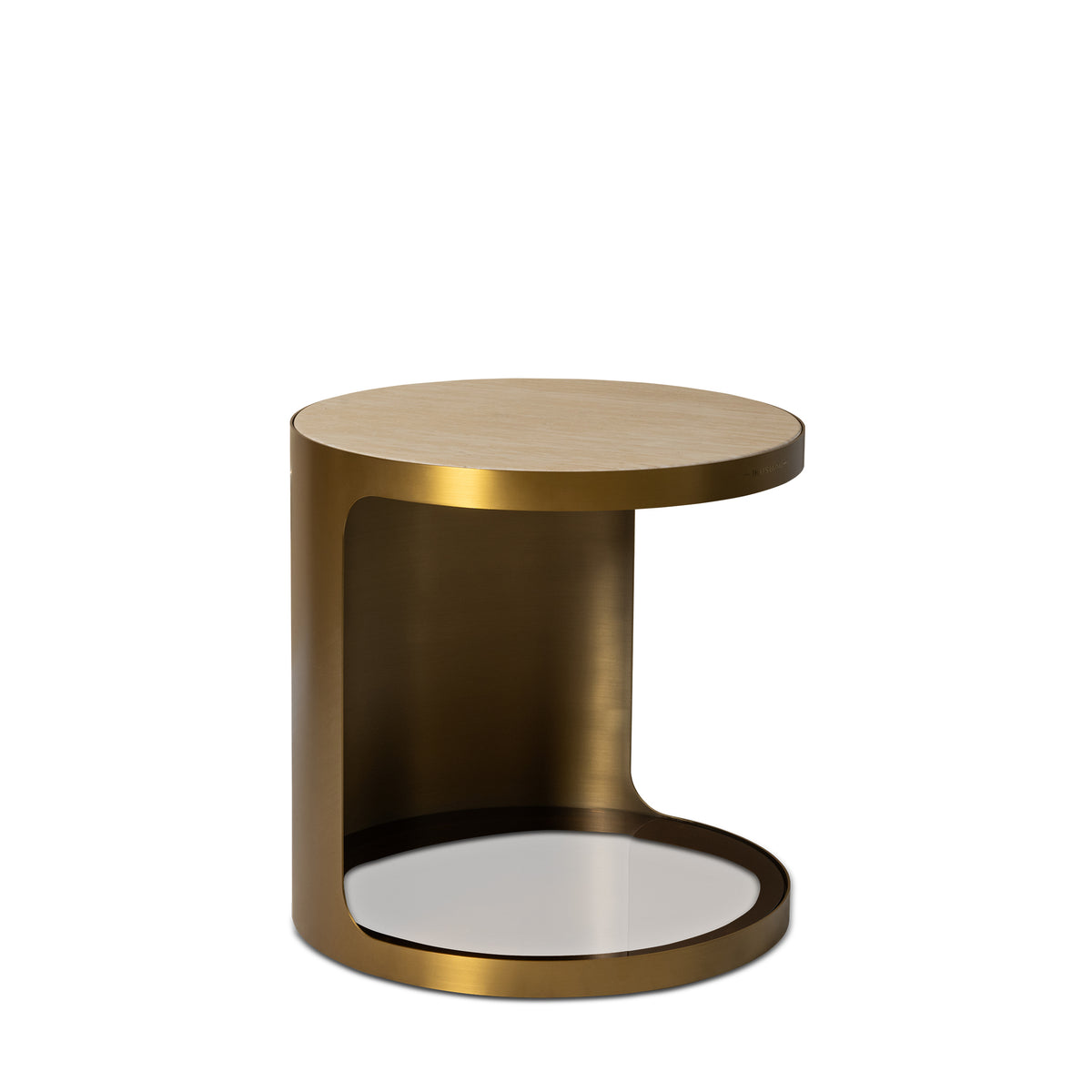 SHANNON TRAVERTINE END TABLE