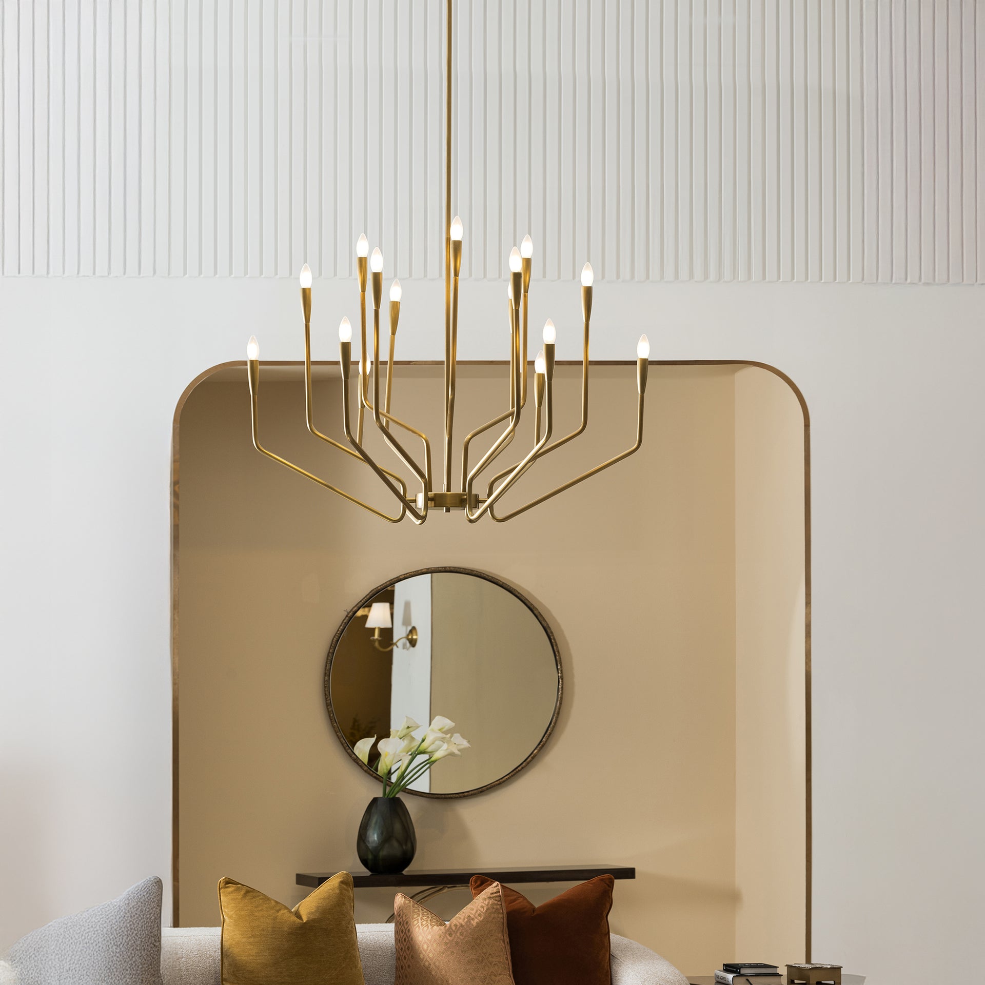 OSCAR ANTIQUE BRASS CHANDELIER