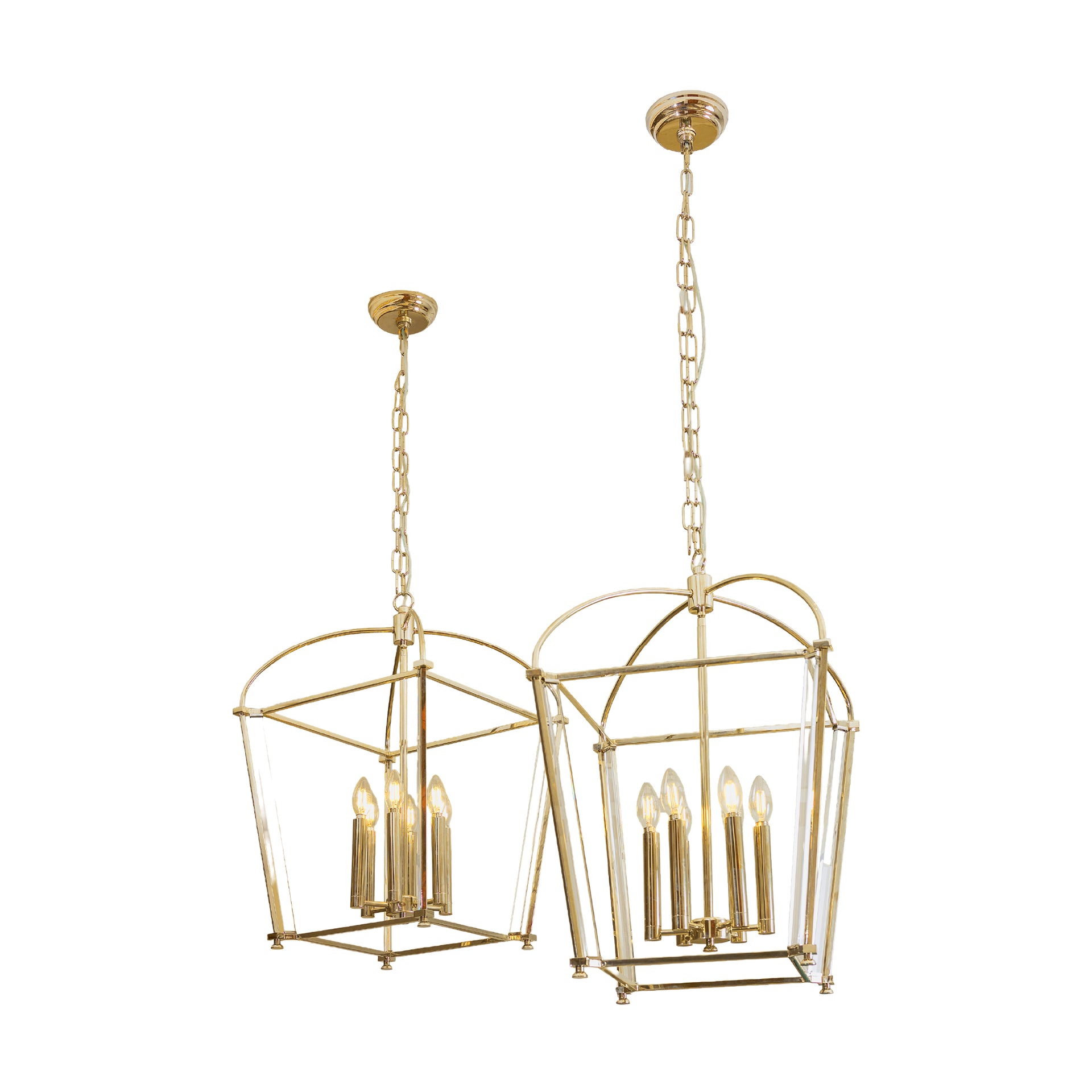 CHATEAU ANTIQUE BRASS CHANDELIER