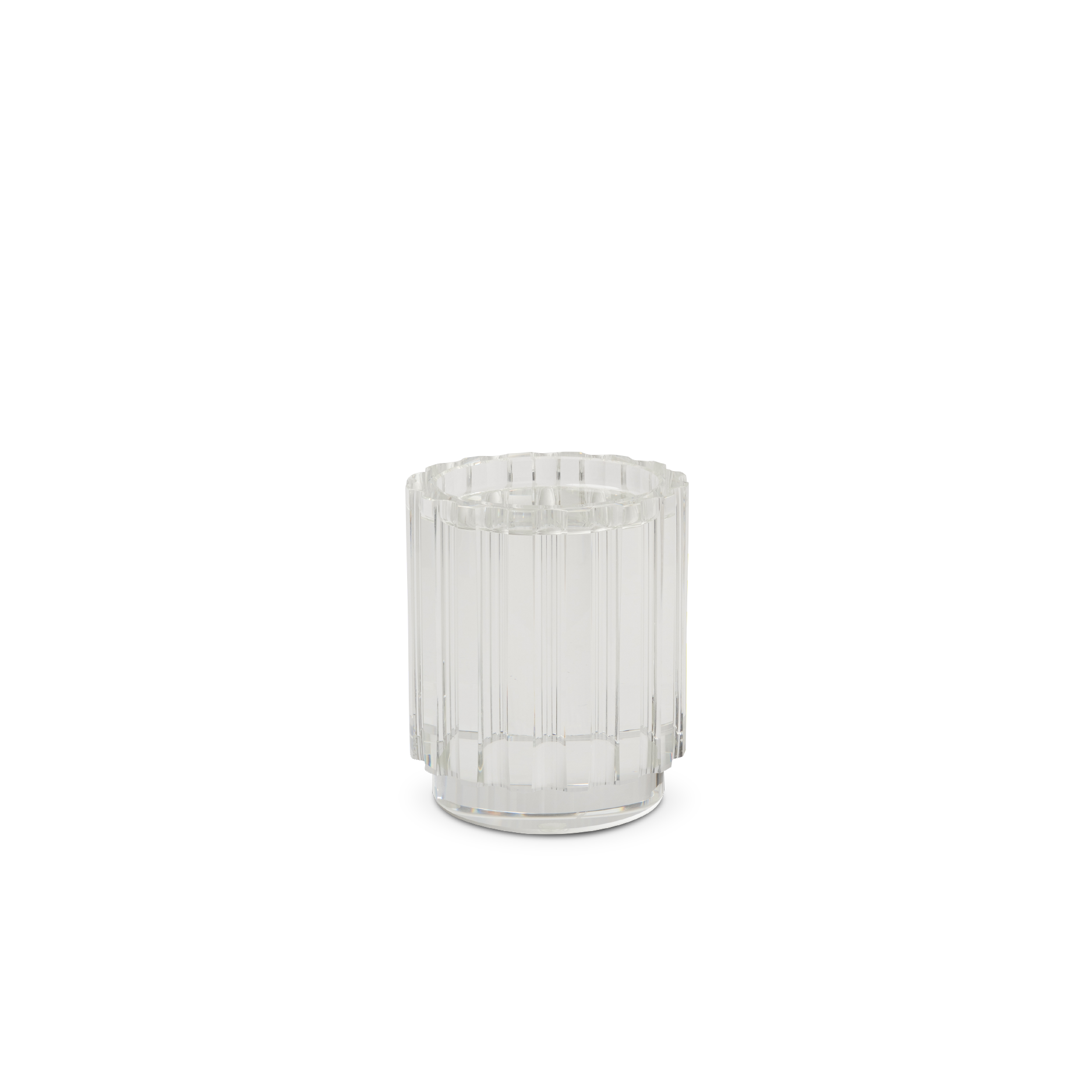 CRYSTAL GEAR SMALL CANDLESTICK