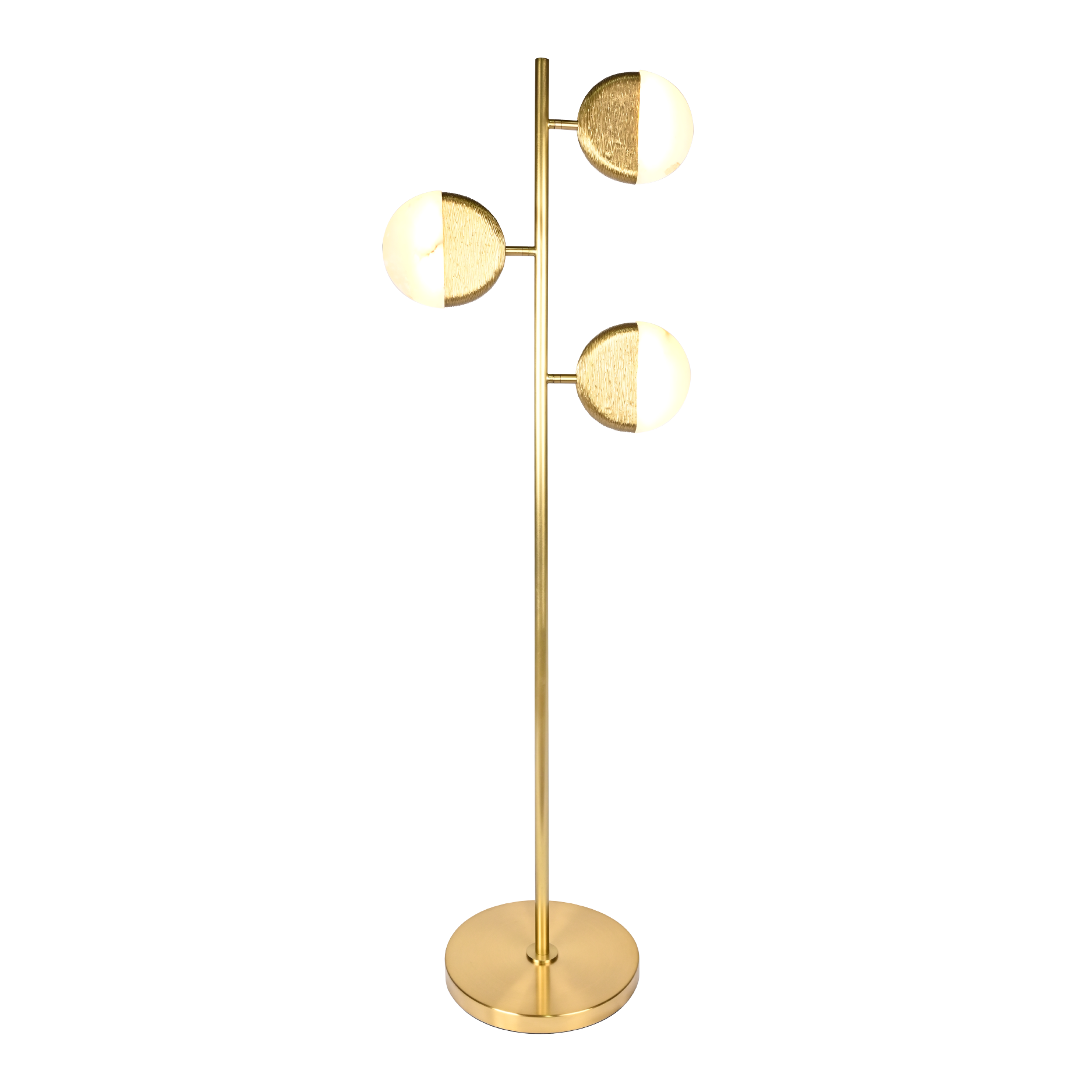 PILEA ANTIQUE BRASS FLOOR LAMP