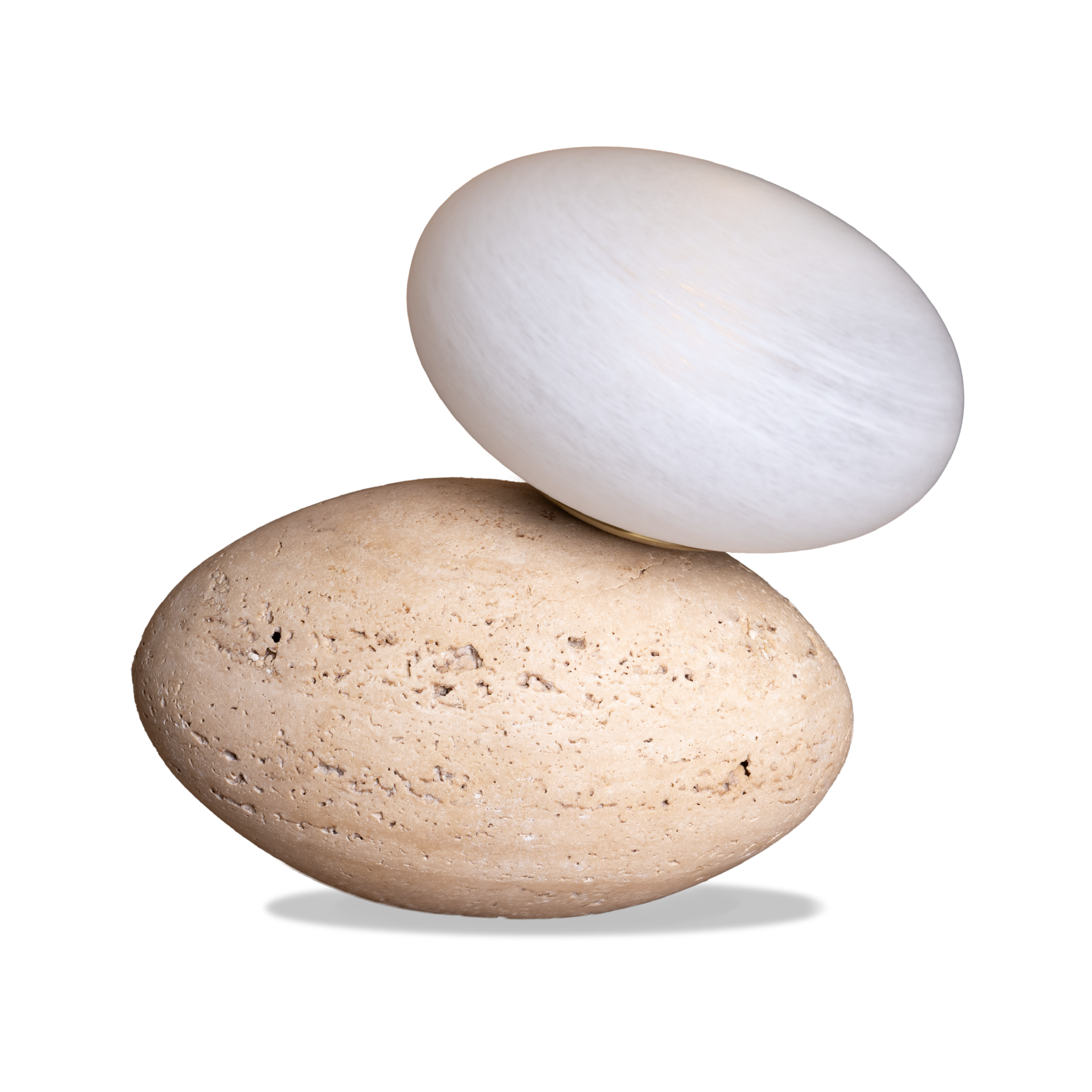 POISE TRAVERTINE TABLE LAMP