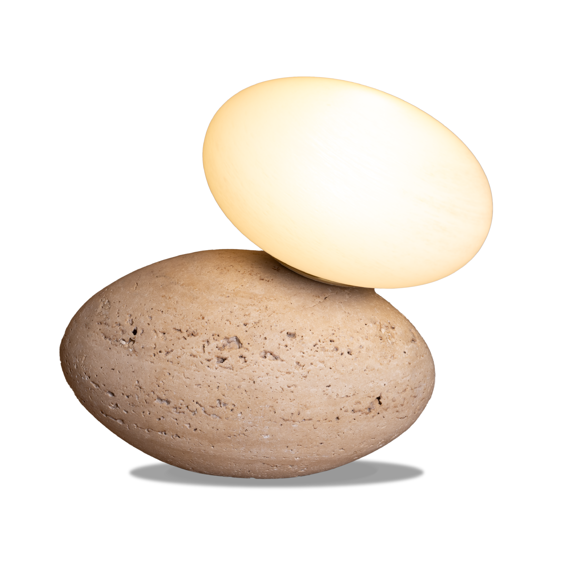 POISE TRAVERTINE TABLE LAMP