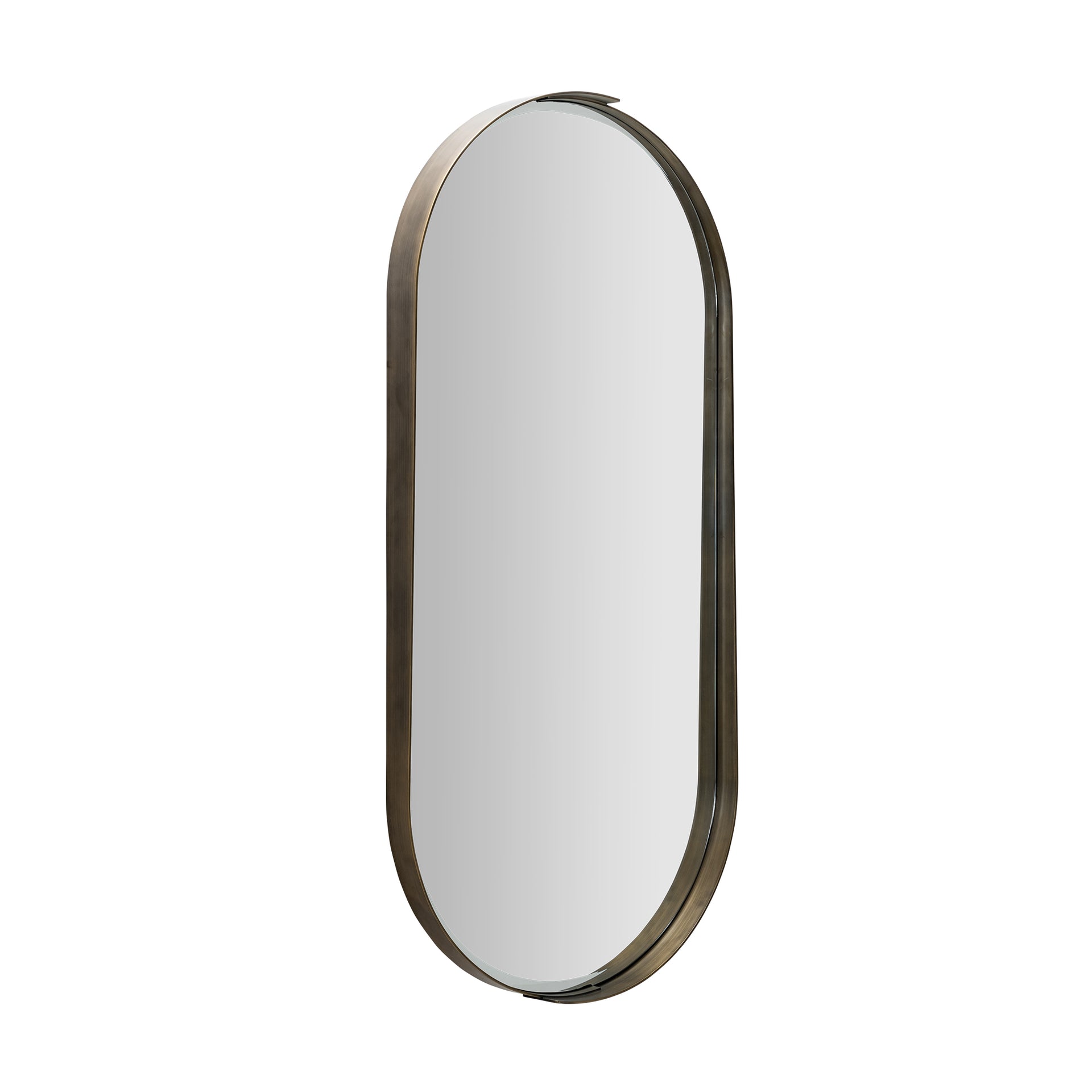 CONSTANCIA OVAL
ANTIQUE BRASS WALL
MIRROR
