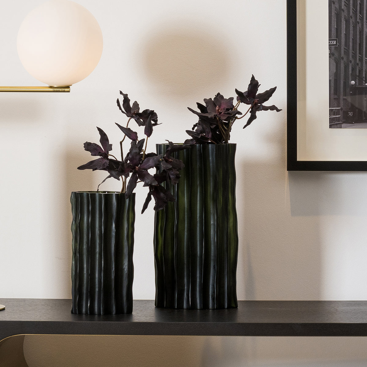 STEEL PETAL VASE