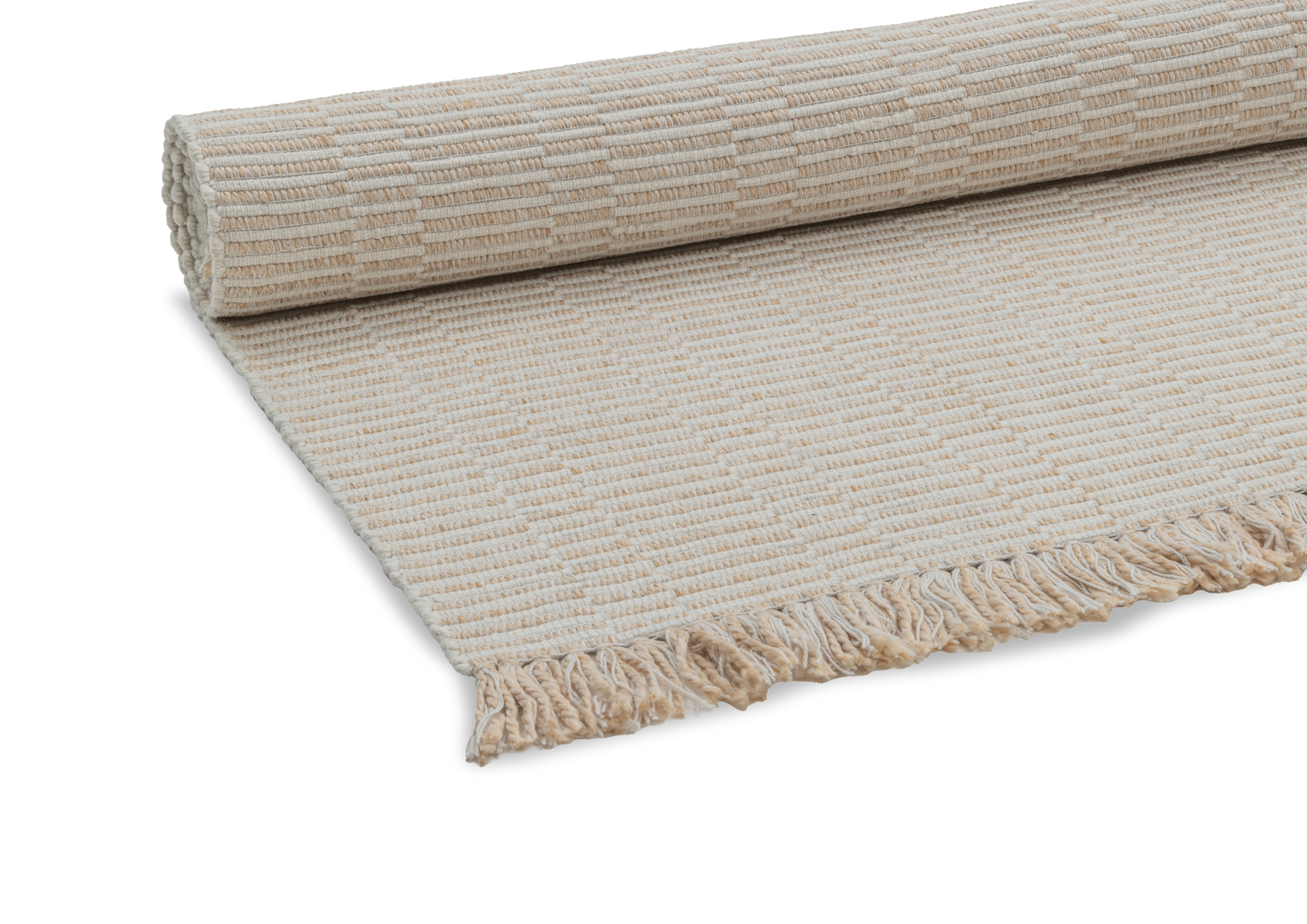 FEYITO RUST IVORY HANDWOVEN CARPET