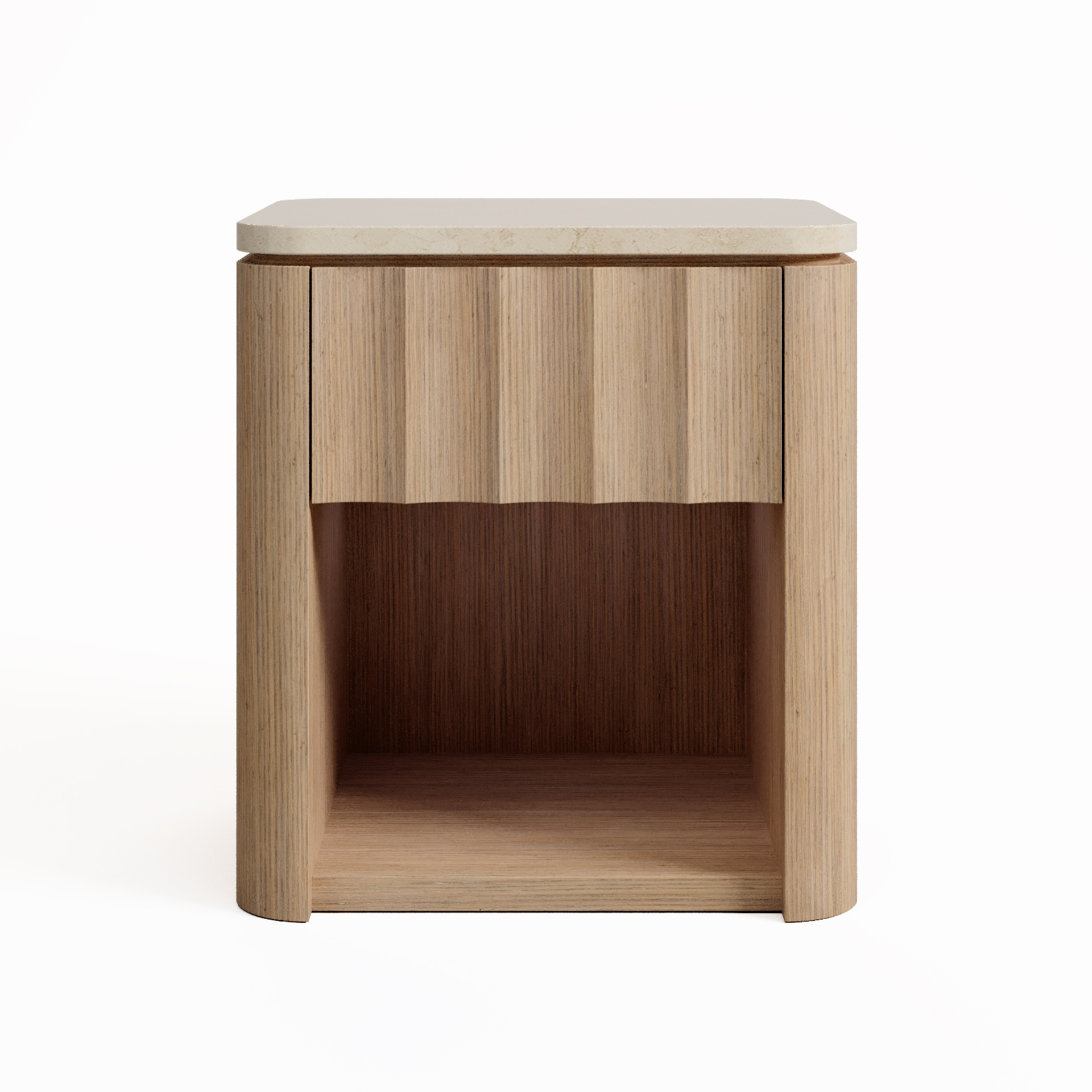 OAKWAVE SINGLE DRAWER NIGHTSTAND