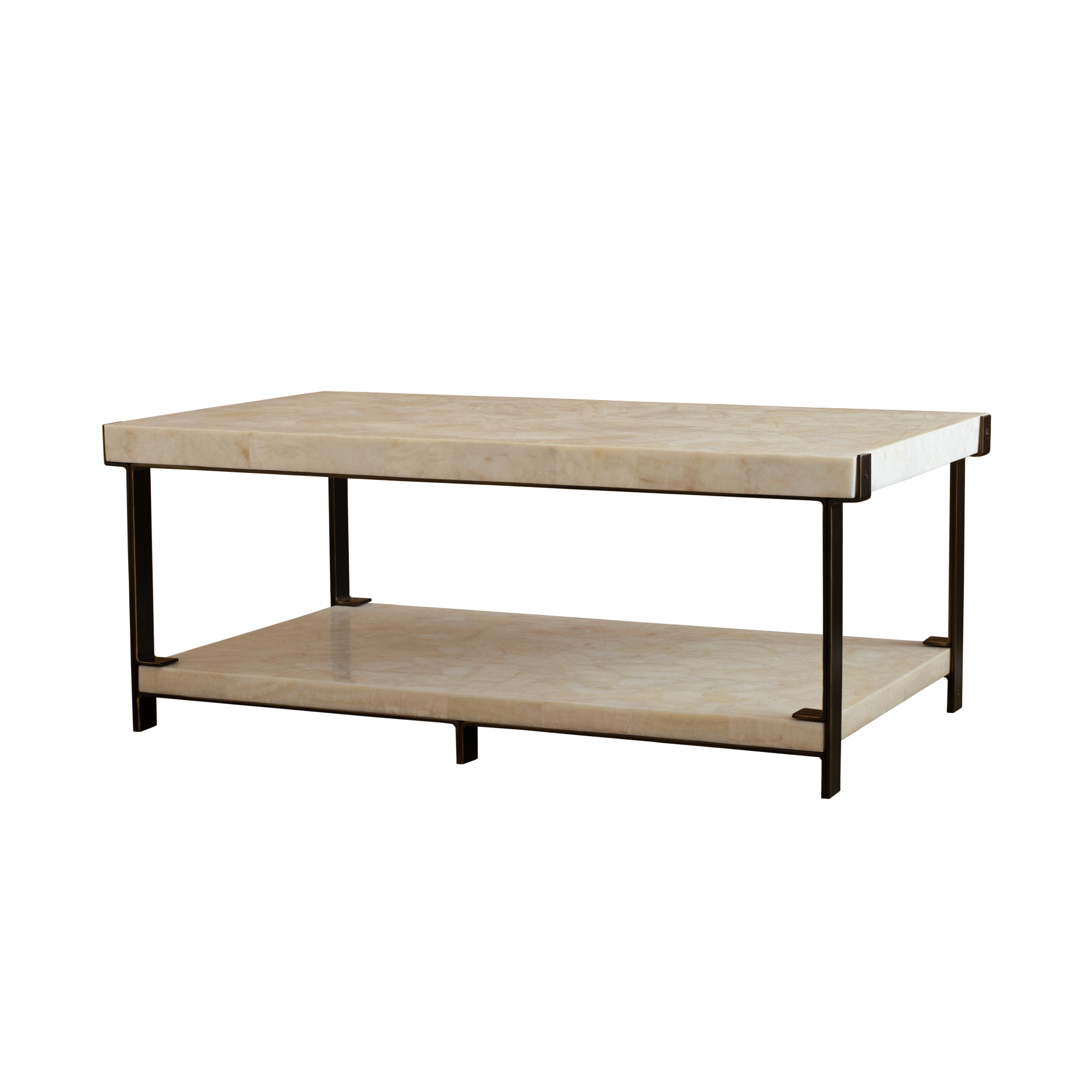 LEOPOLD CRYSTAL STONE COFFEE TABLE