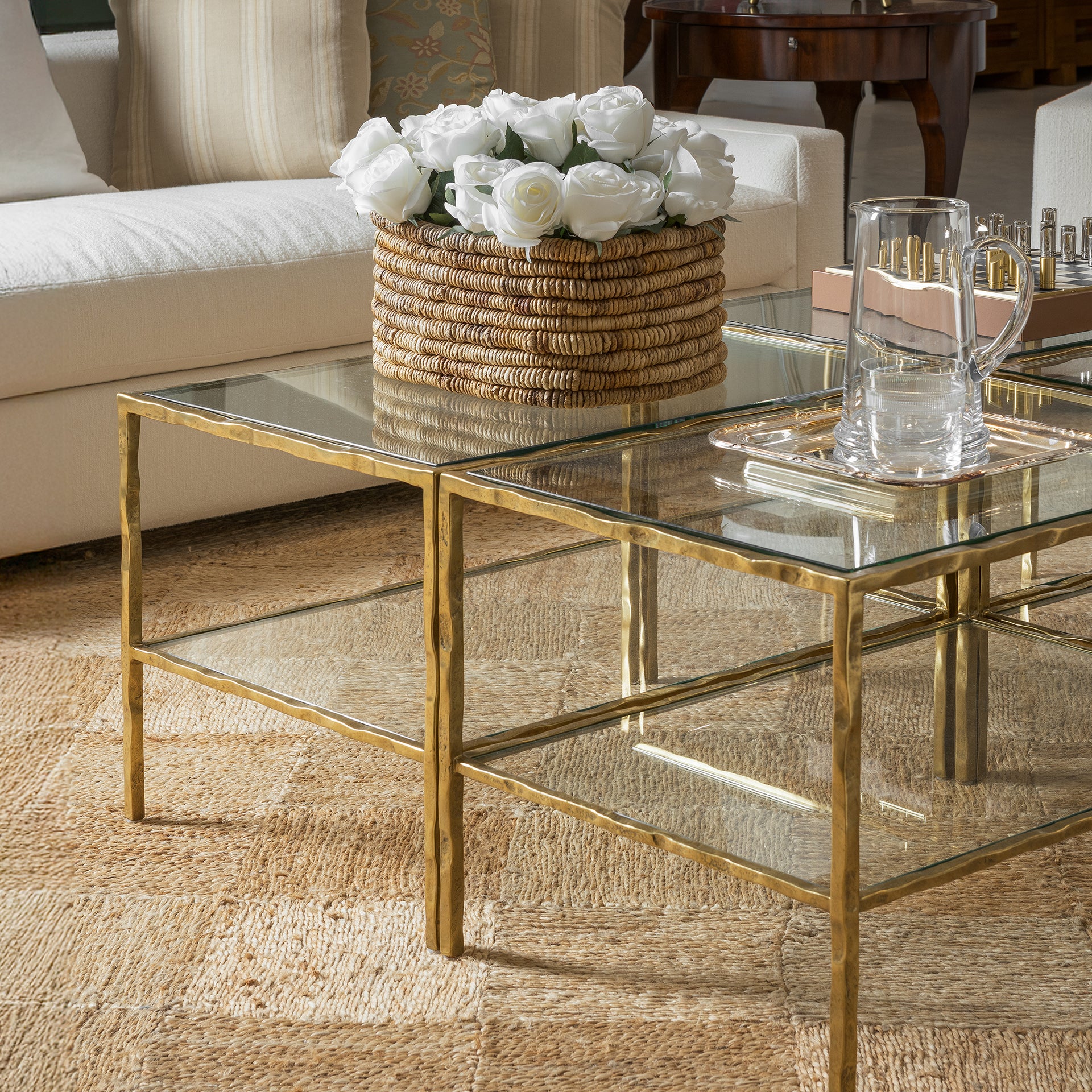 ARTHUR BRASS COFFEE TABLE