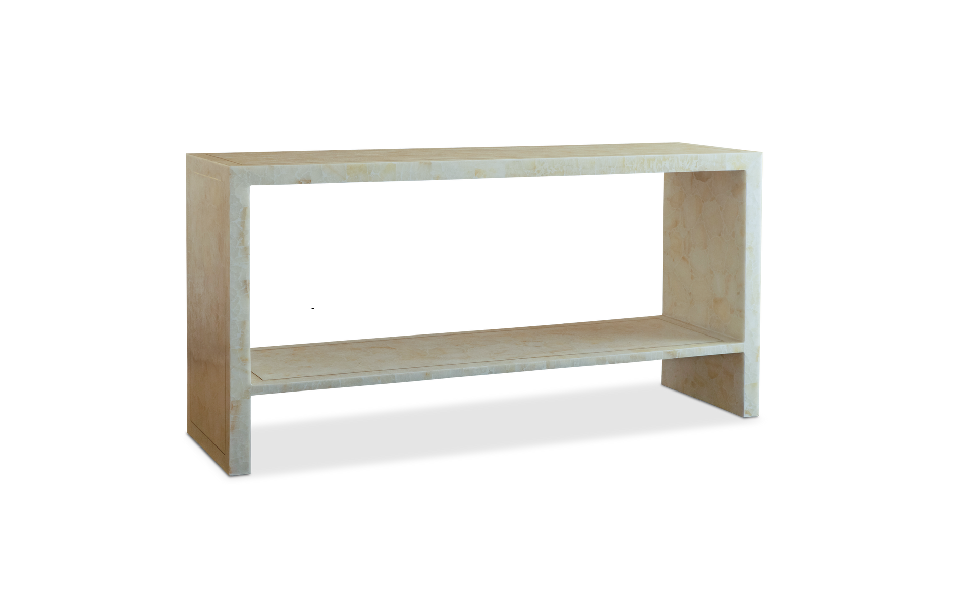 CLARA CRYSTAL STONE RECTANGULAR CONSOLE