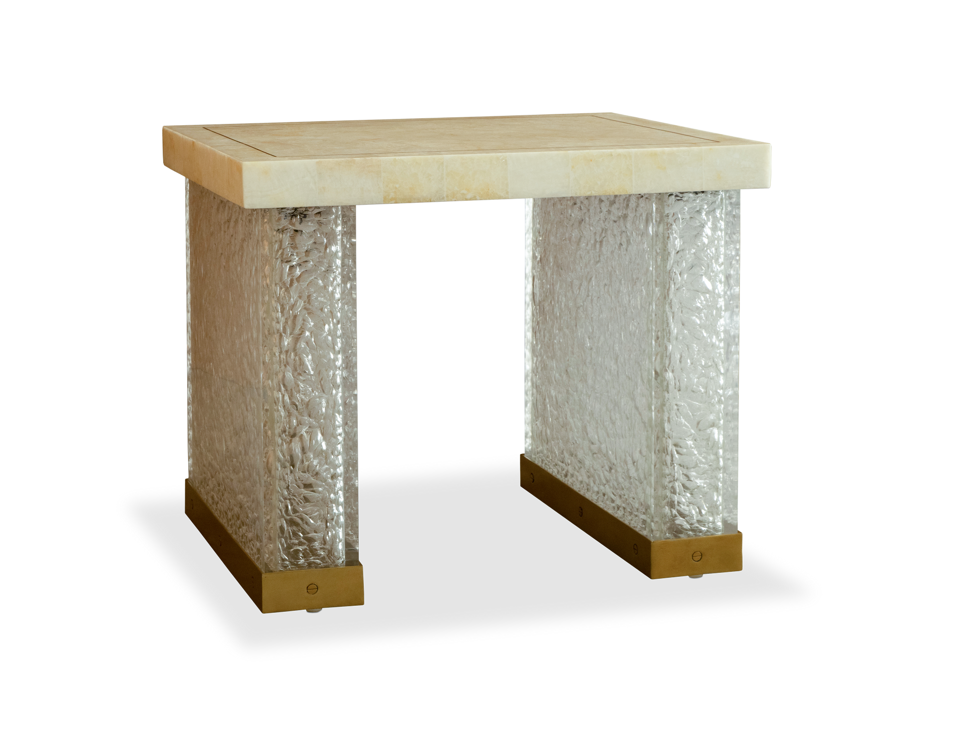 REGINA CRYSTAL STONE END TABLE