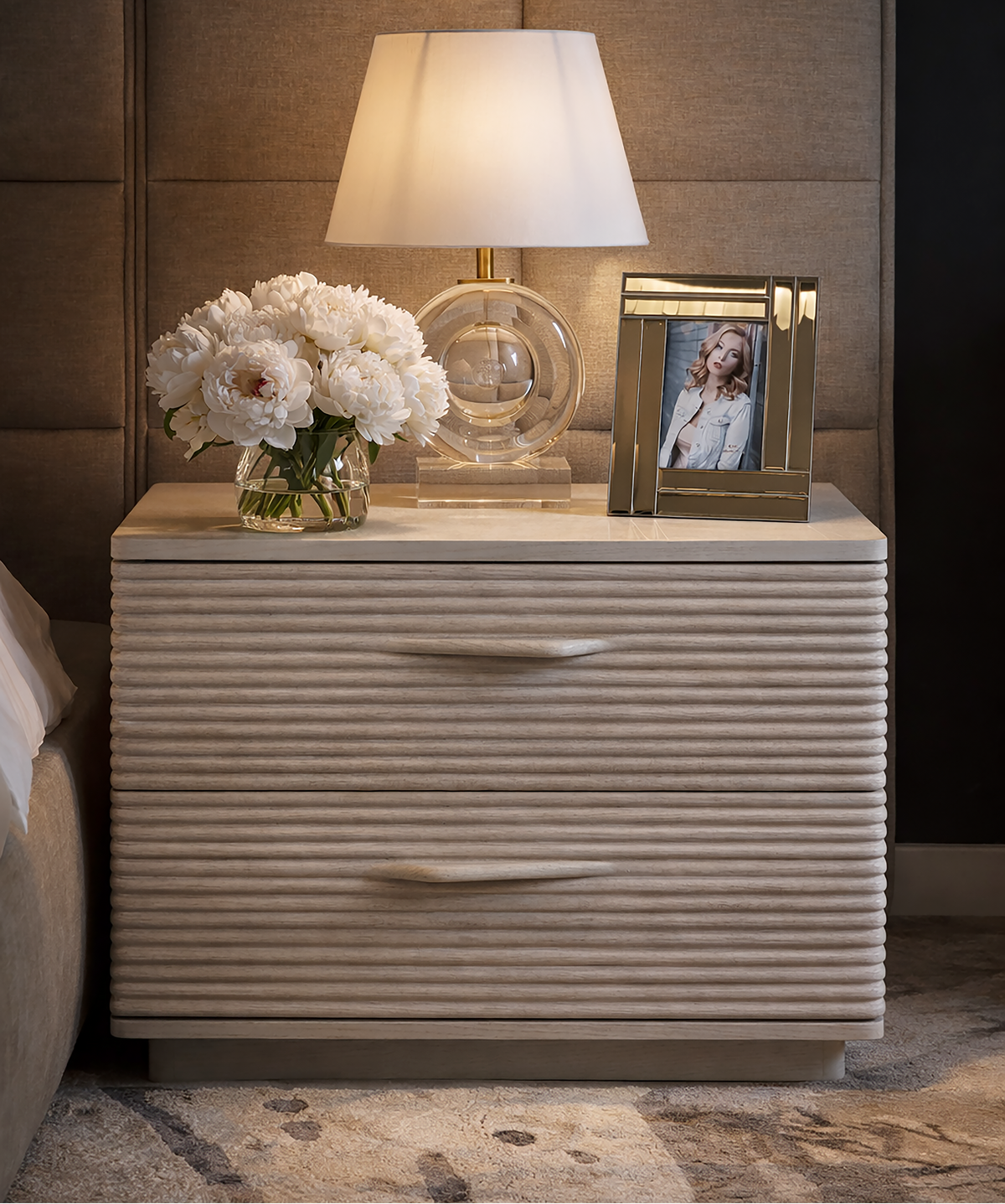 SANDRA 2-DRAWER NIGHTSTAND