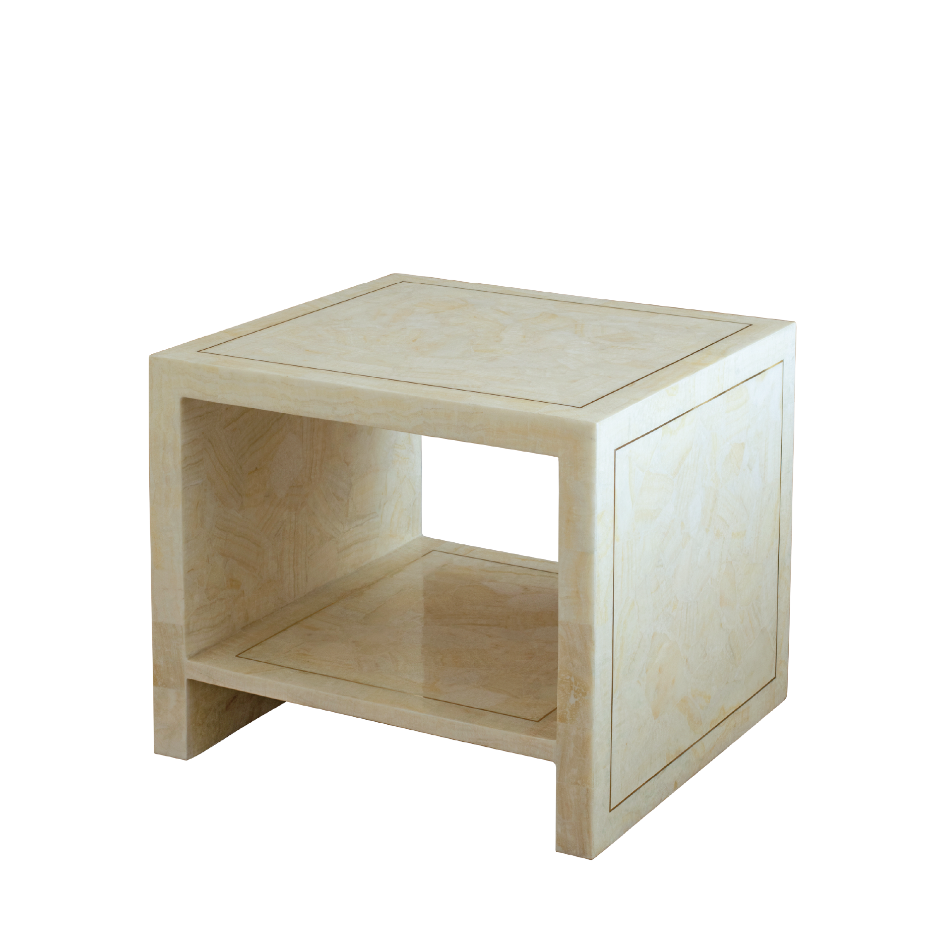 CLARA CRYSTAL STONE END TABLE