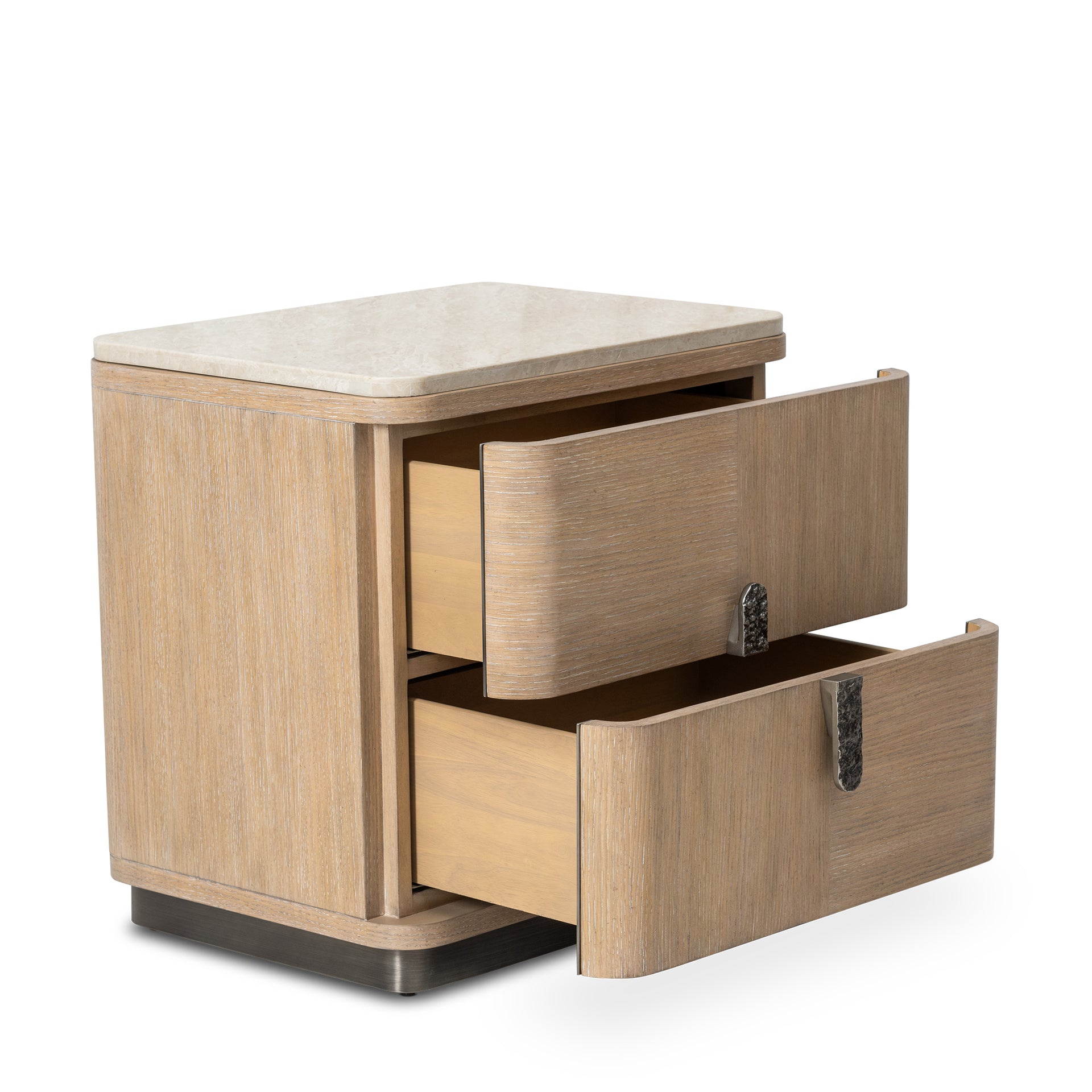 ASHFORD MIAMI OAK 2-DRAWER NIGHTSTAND