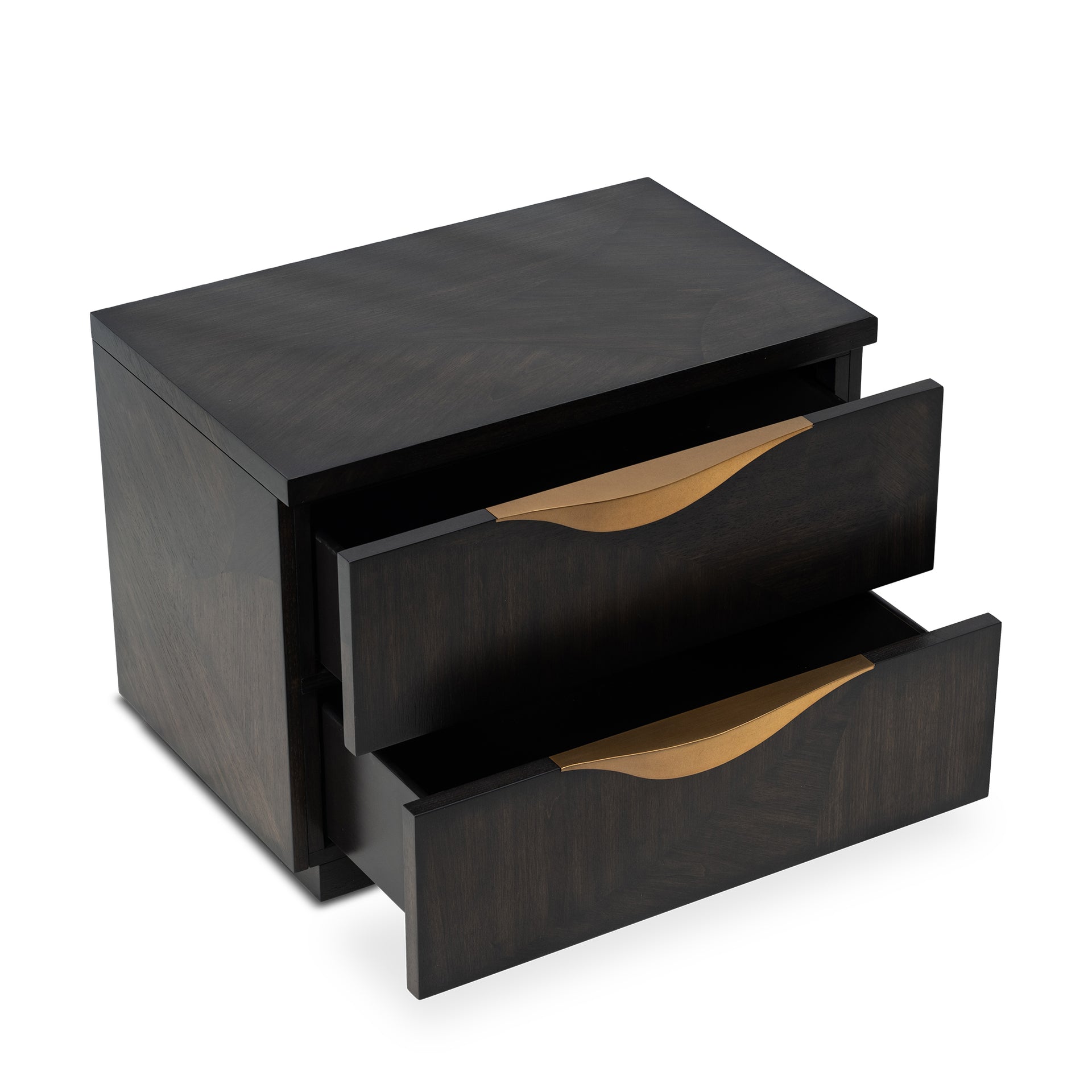 VALLERY DARK WALNUT 2-DRAWER NIGHTSTAND (RIGHT ELEMENT)