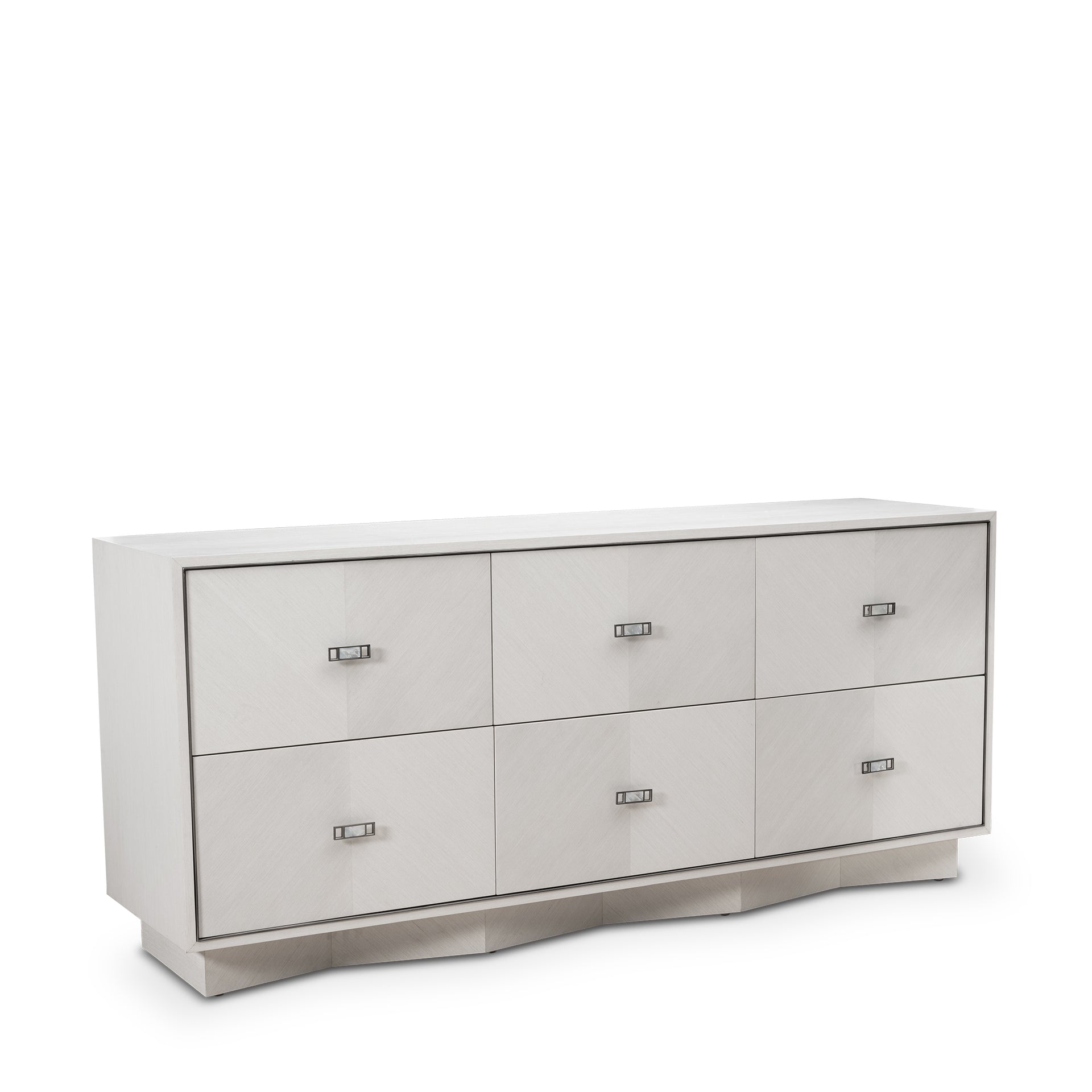 AGATE PEARL OAK 6-DRAWER CHEST