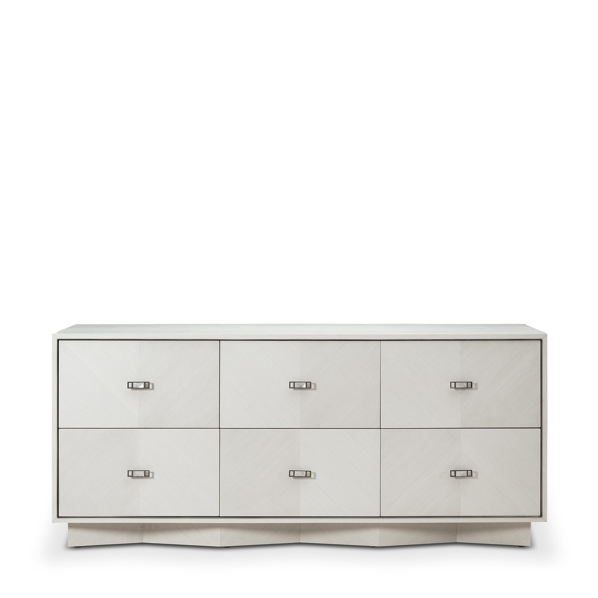 AGATE PEARL OAK 6-DRAWER CHEST