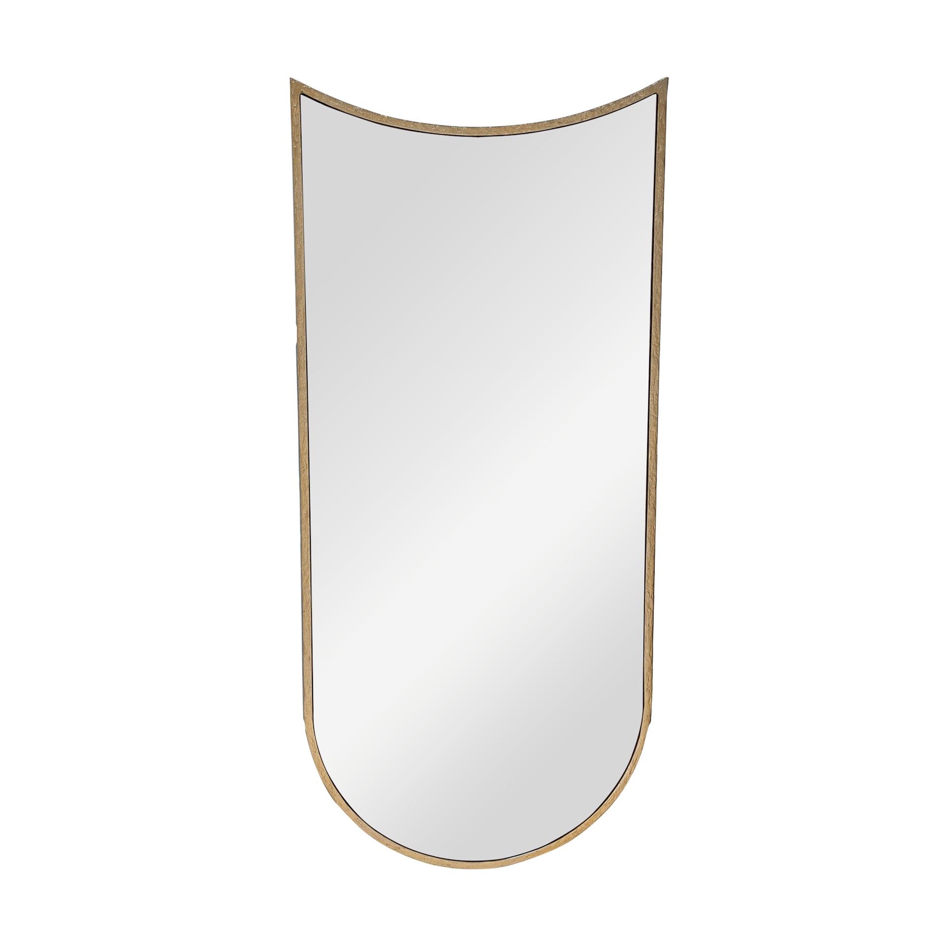 CAYMAN CONCAVE ANTIQUE BRASS WALL MIRROR