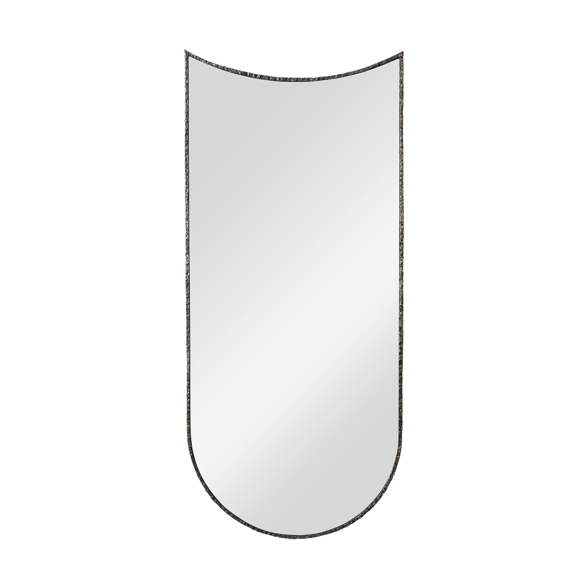 CAYMAN CONCAVE PEWTER WALL MIRROR