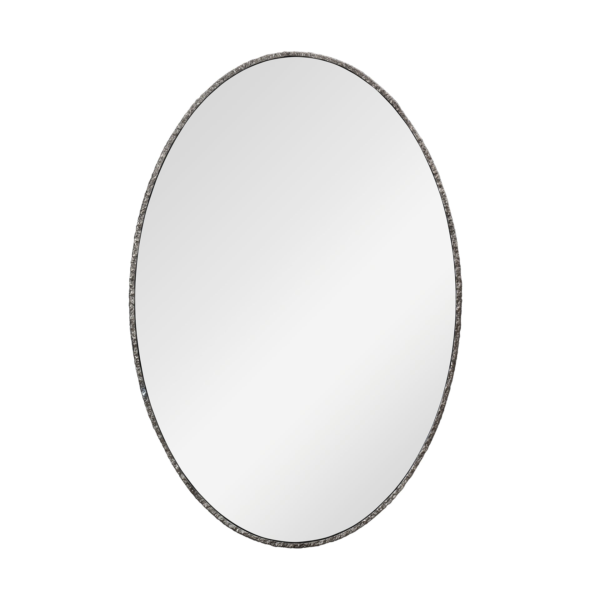 CAYMAN OVAL PEWTER WALL MIRROR