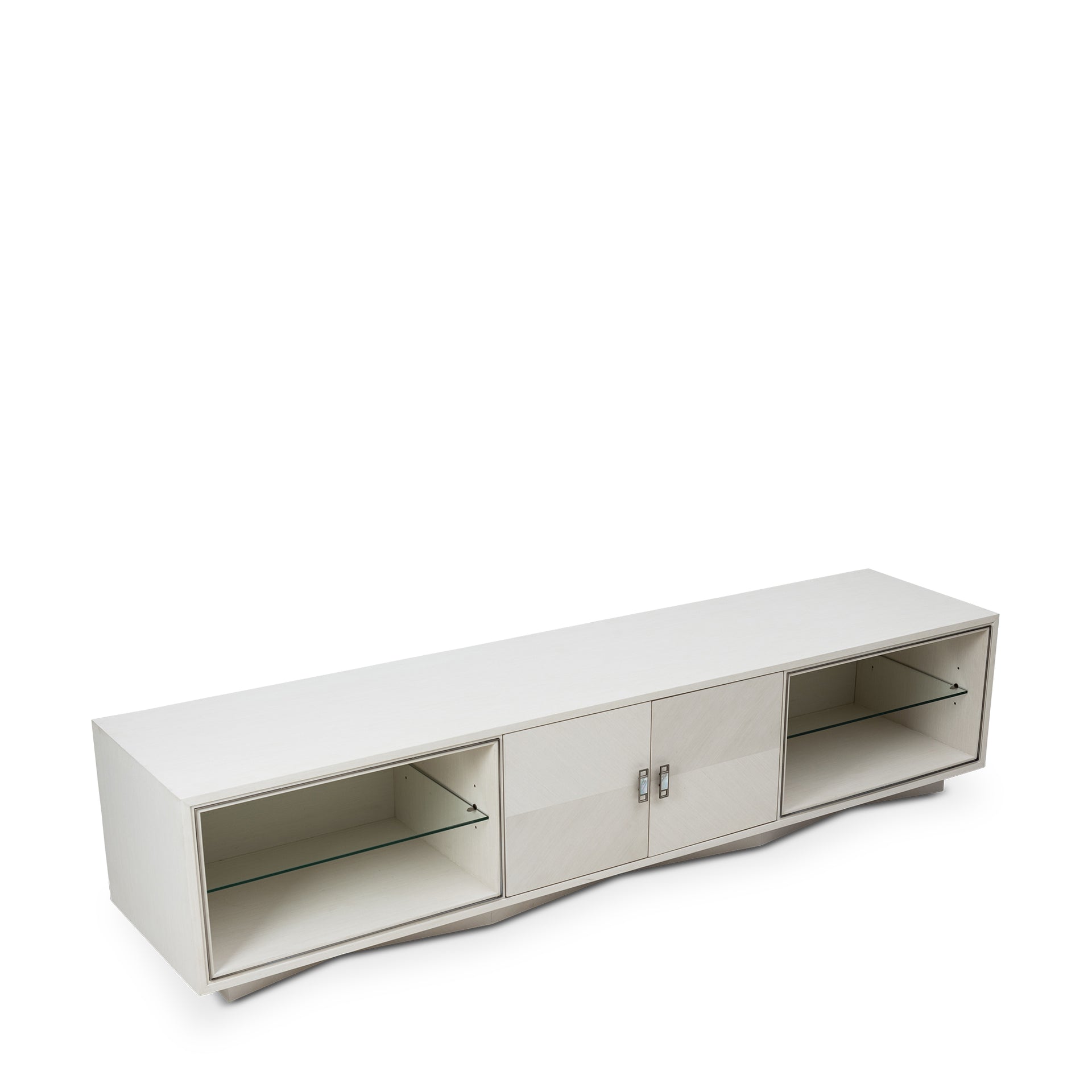 AGATE PEARL OAK ENTERTAIMENT CABINET