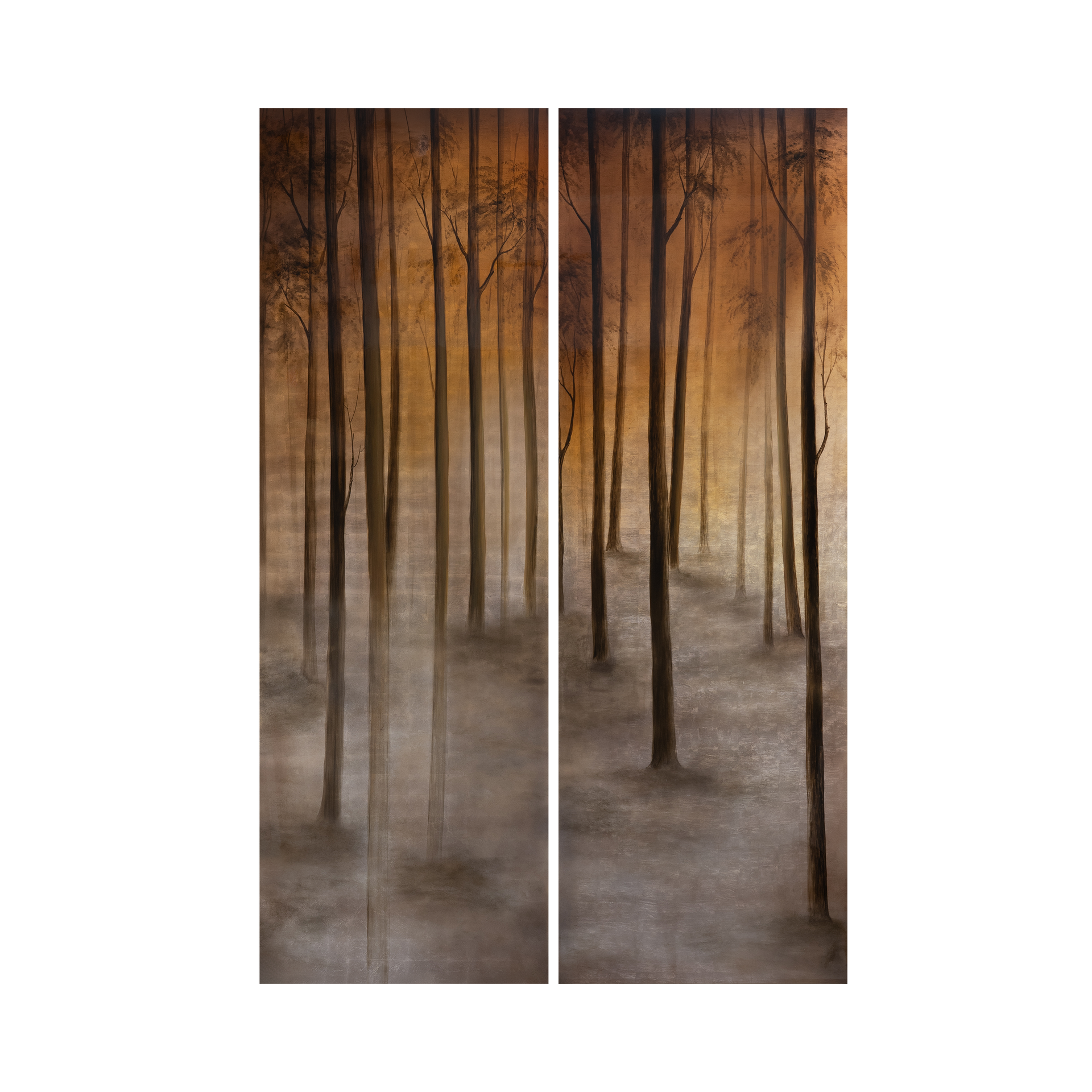 PEACEFUL AMBER SHADOWS - SET OF 2