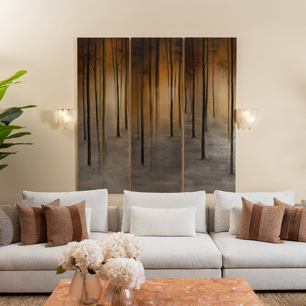 PEACEFUL AMBER SHADOWS - SET OF 3