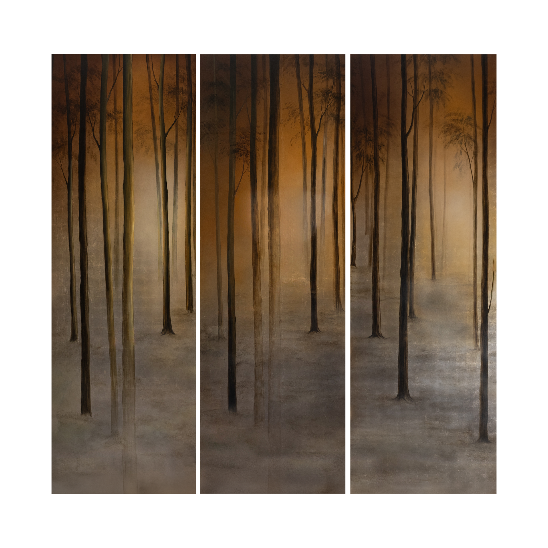 PEACEFUL AMBER SHADOWS - SET OF 3