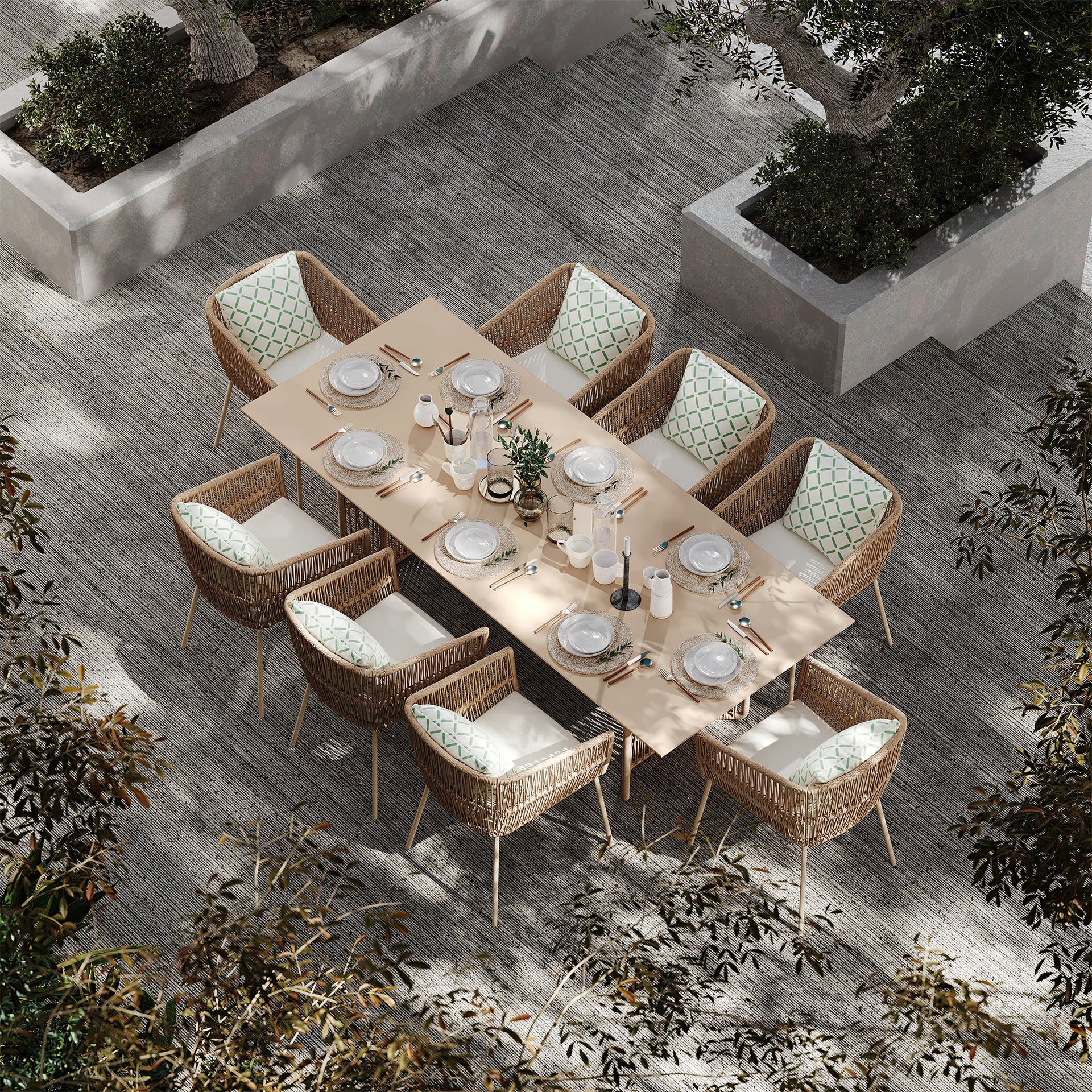 IRIS RECTANGULAR DINING TABLE