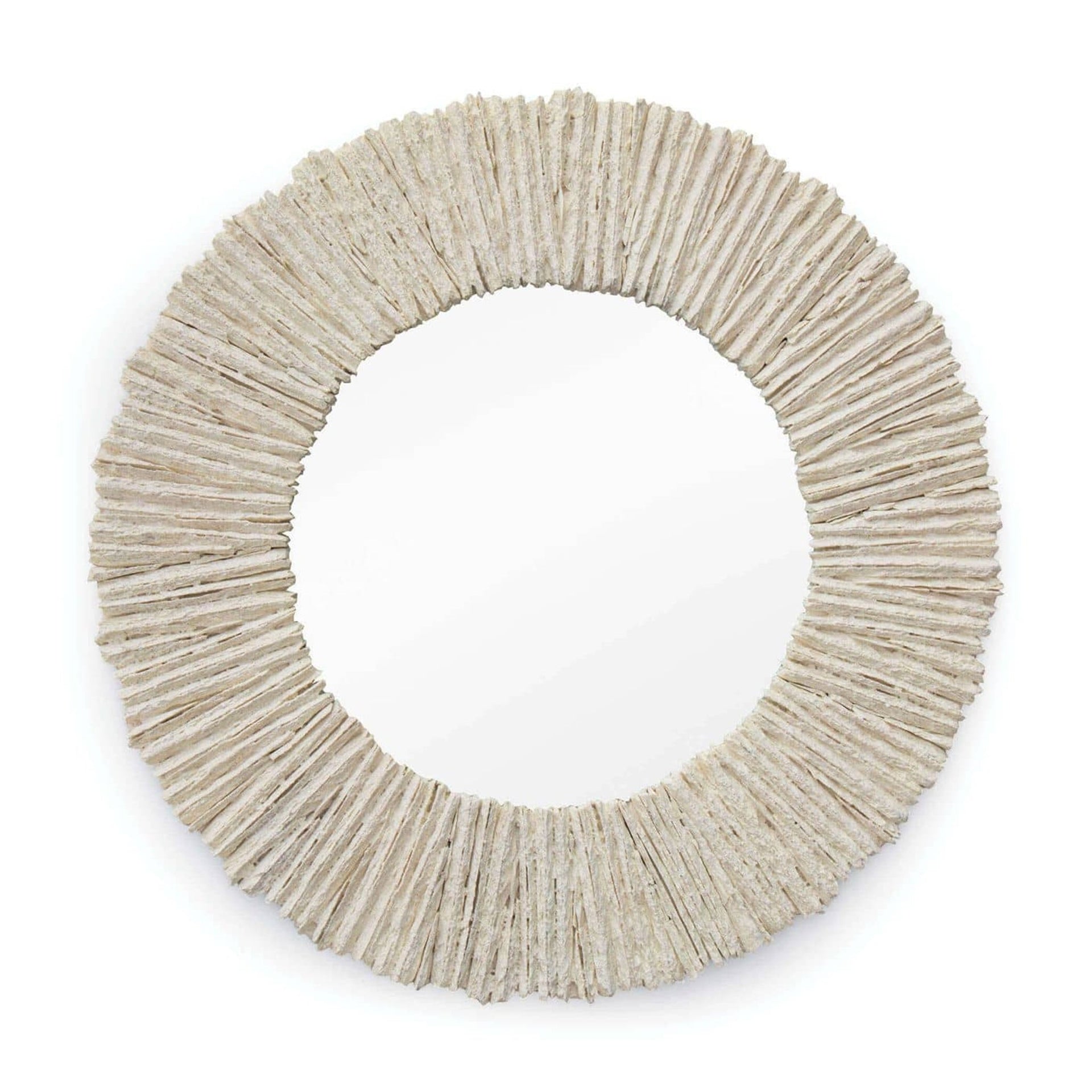 SLATE MIRROR ROUND NATURAL