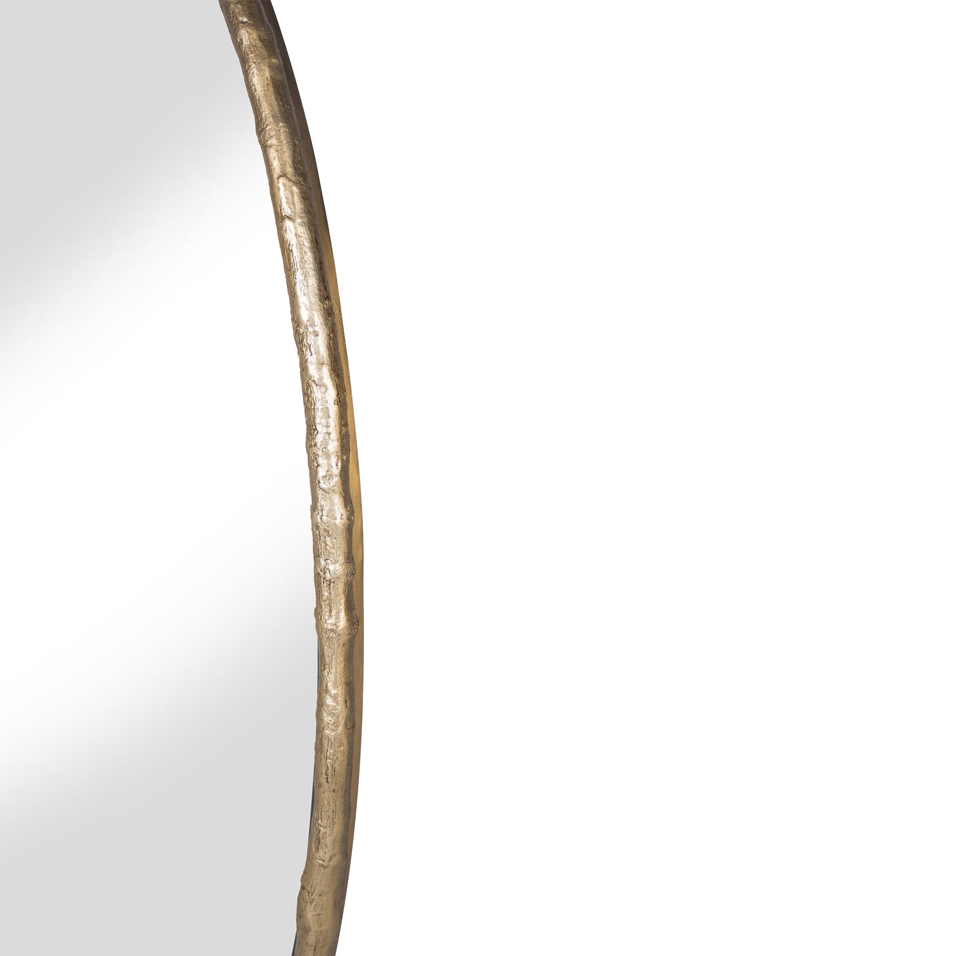 CAYMAN BRUSHED BRASS OVAL MIRROR
