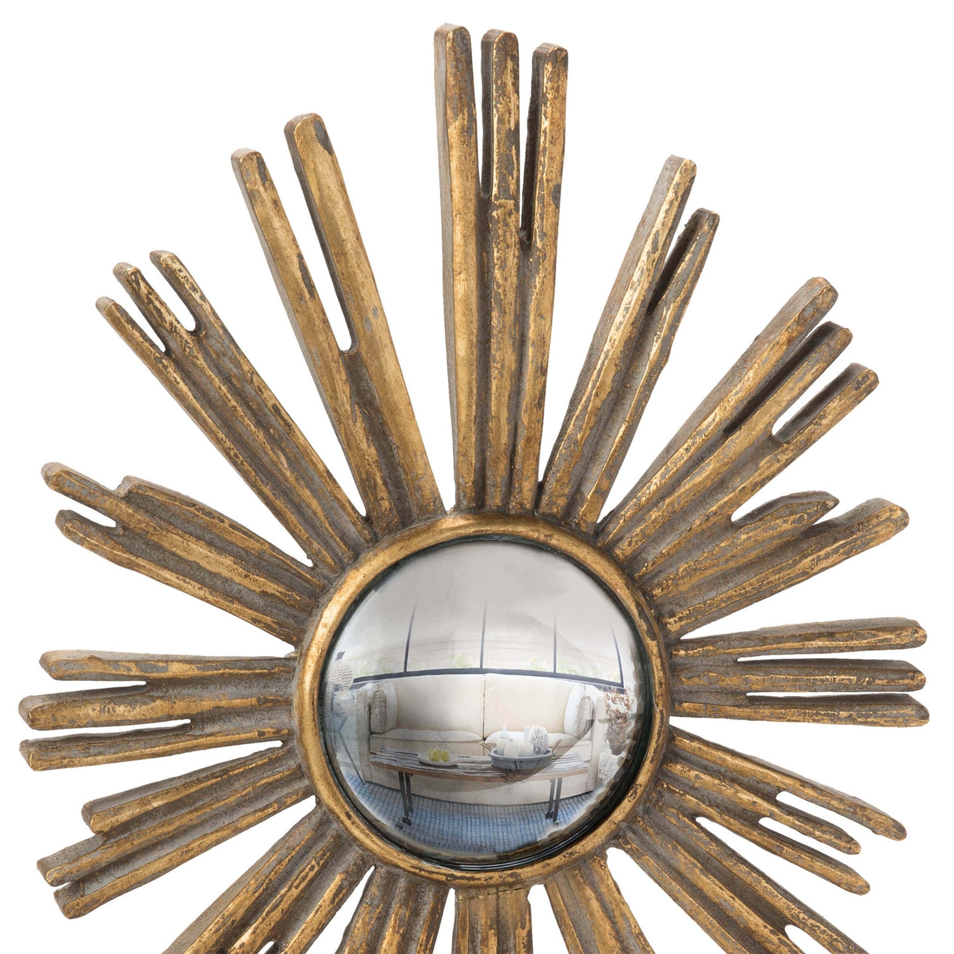 MILTON ACCENT MIRROR GOLD LEAF