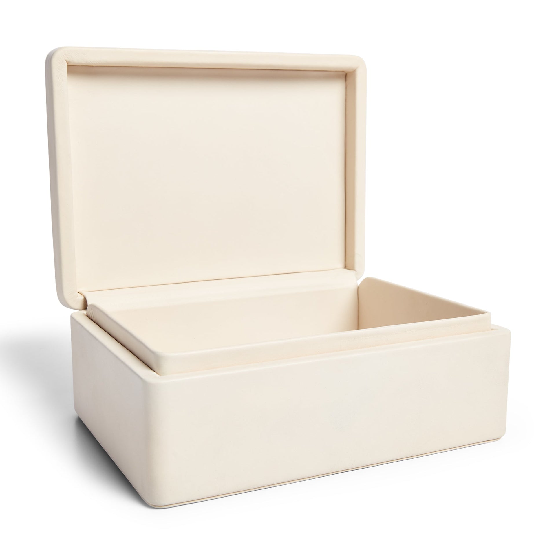 ADRIENNE BOX IN CALFSKIN - CREAM