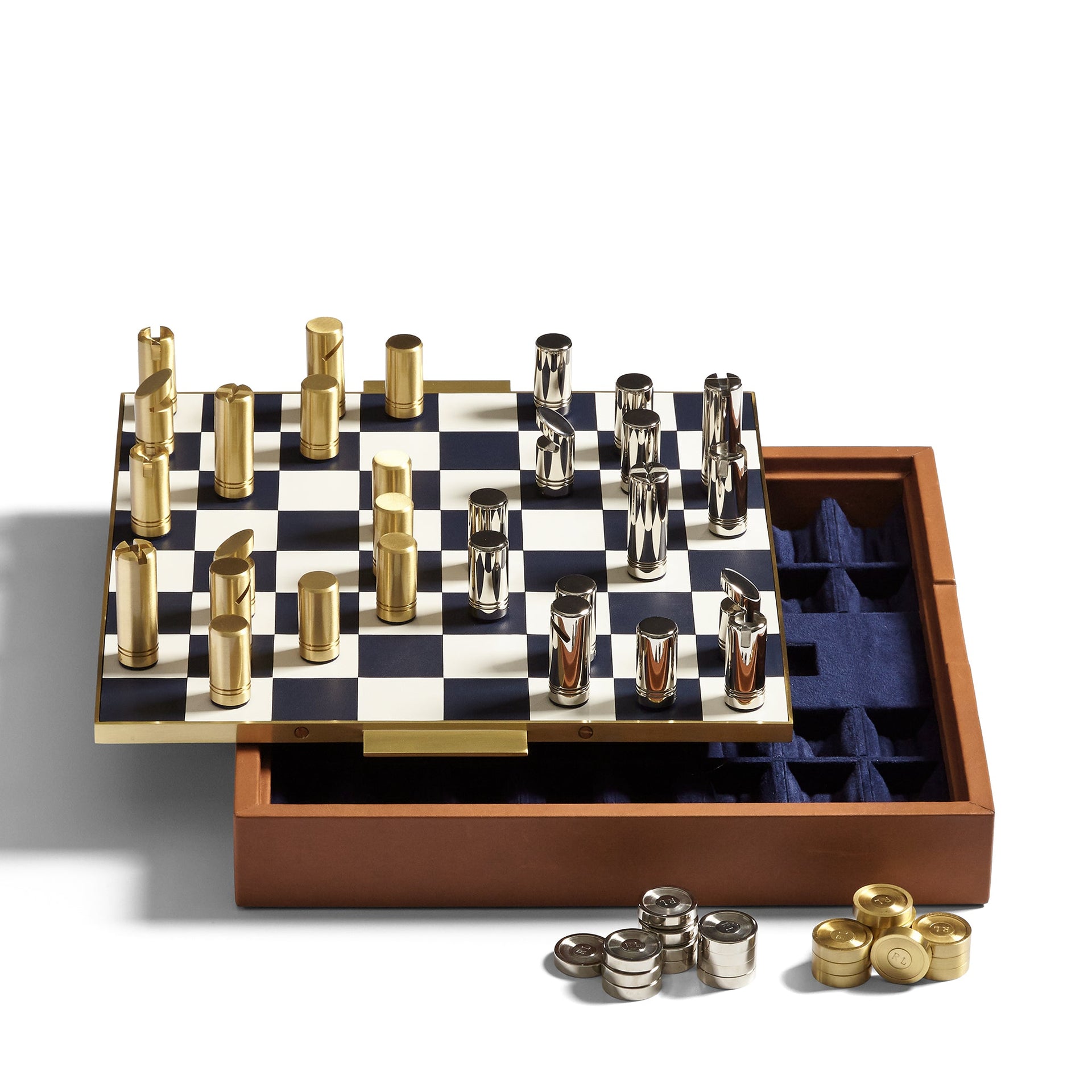 FOWLER CHESSBOARD MULTI LEATHER COLOR