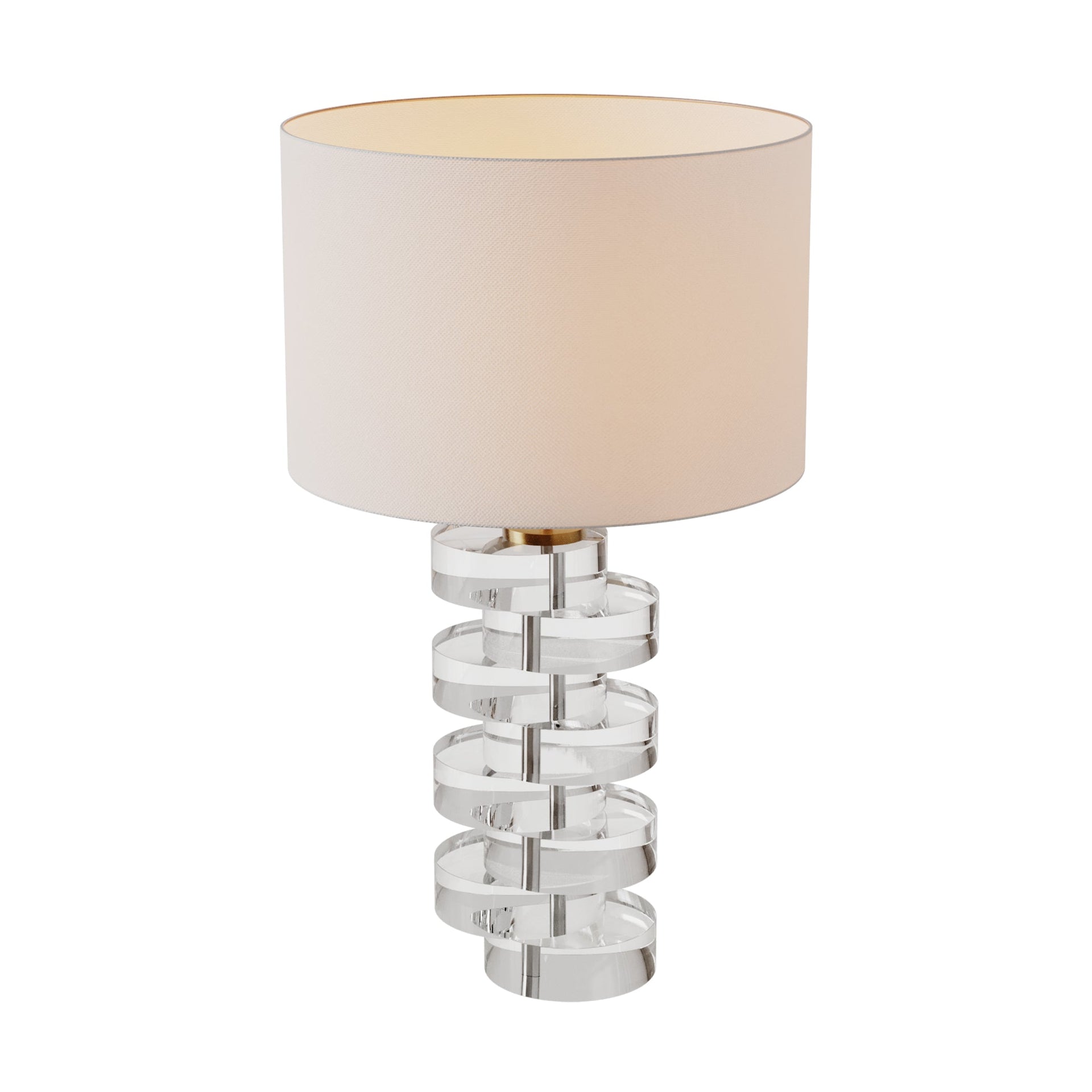 MALPOSED GEOMETRICAL CRYSTAL TABLE LAMP