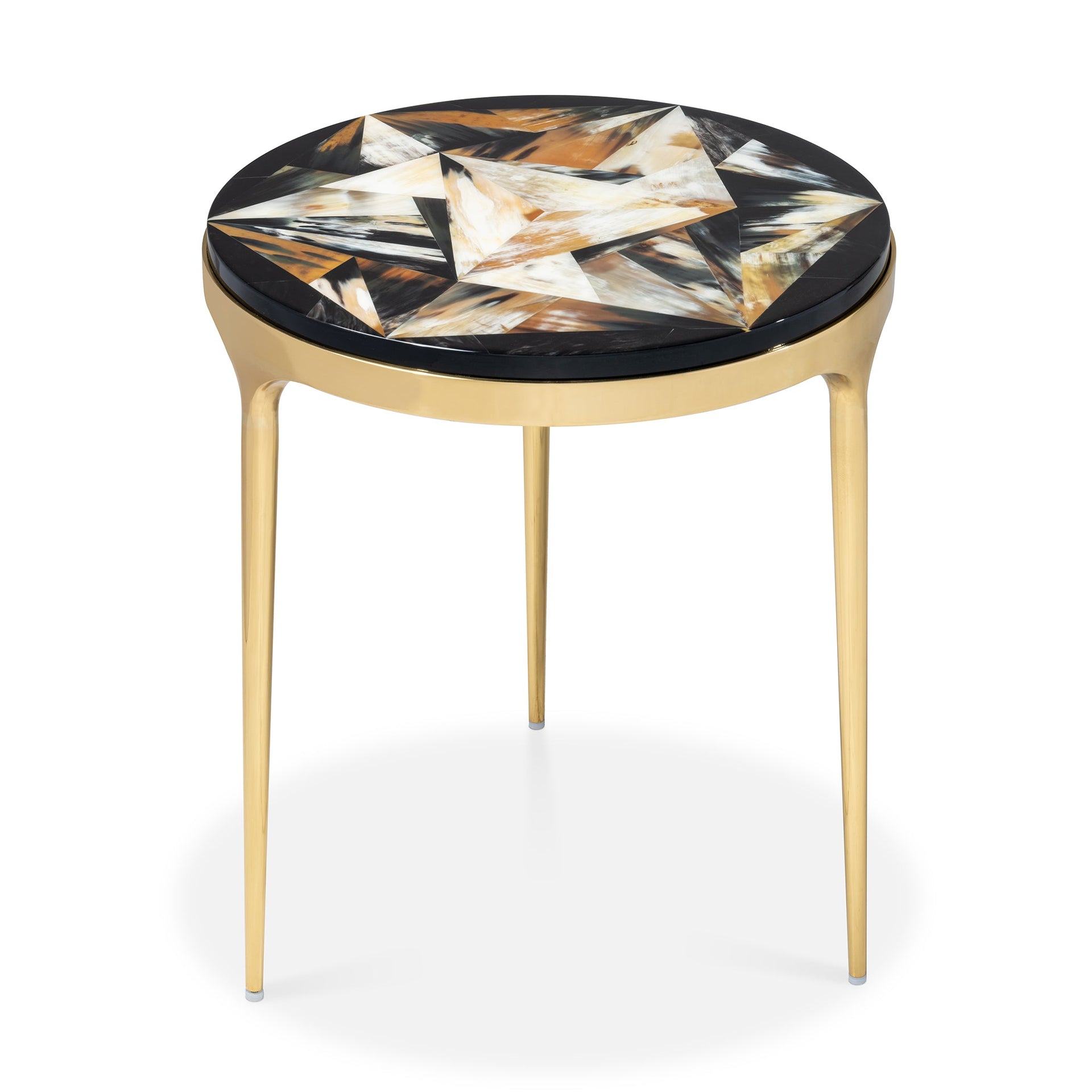 SKYLE BLACK HORN END TABLE