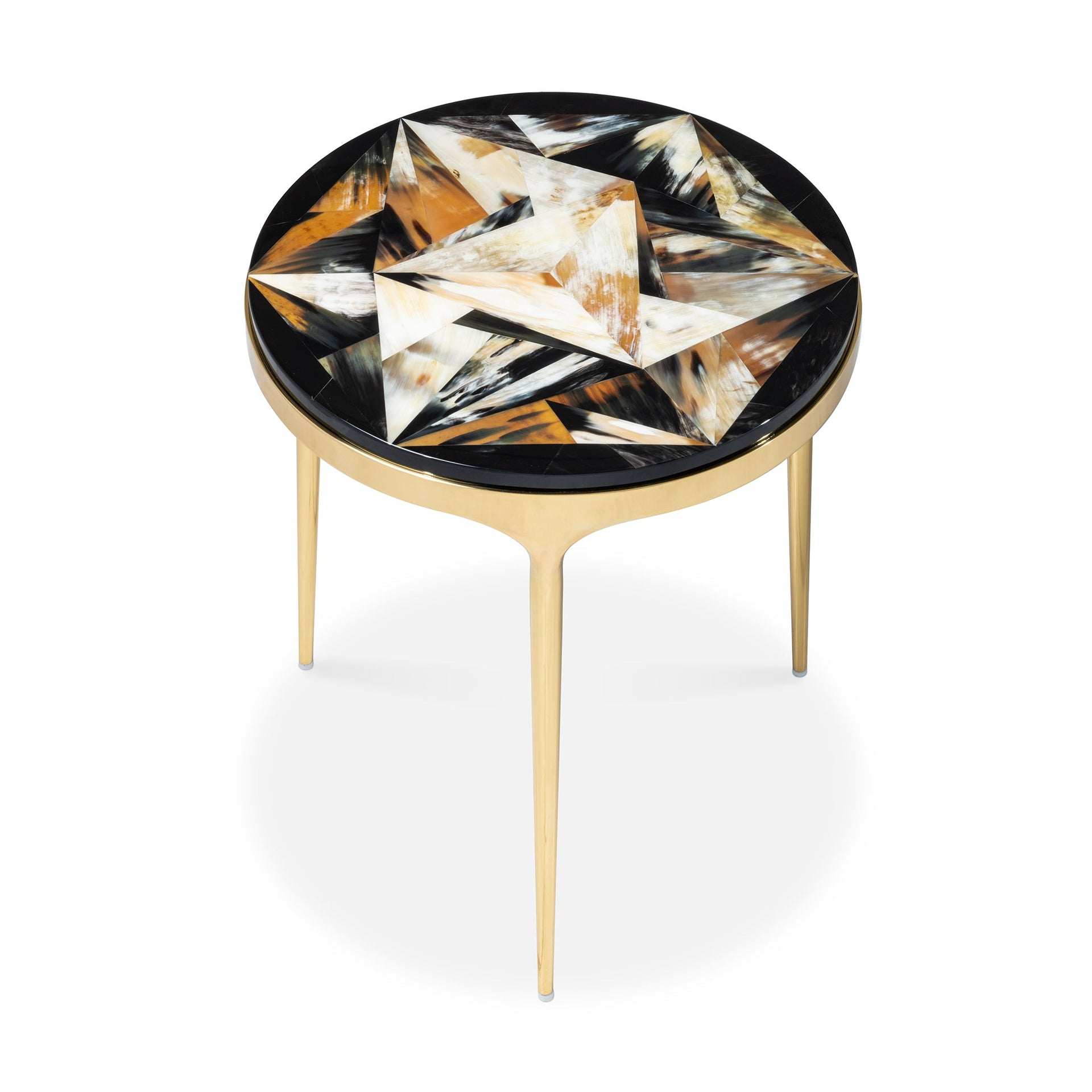 SKYLE BLACK HORN END TABLE